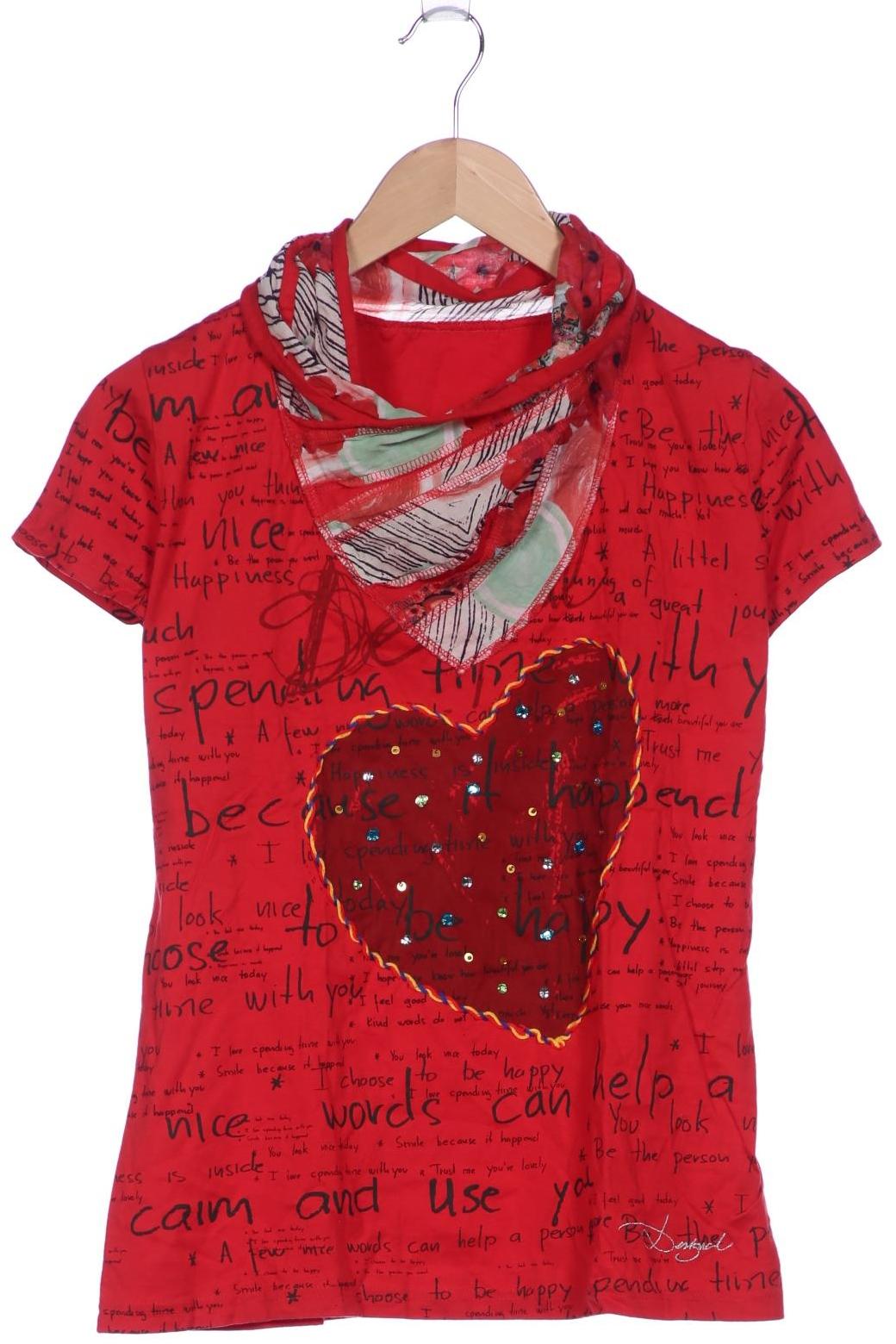 

Desigual Damen T-Shirt, rot, Gr. 42