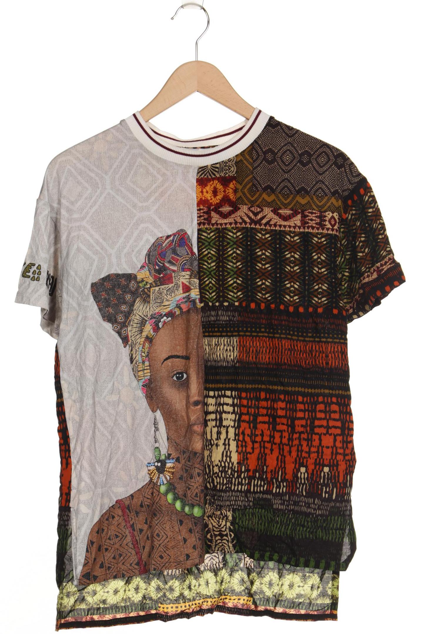 

Desigual Damen T-Shirt, mehrfarbig, Gr. 38
