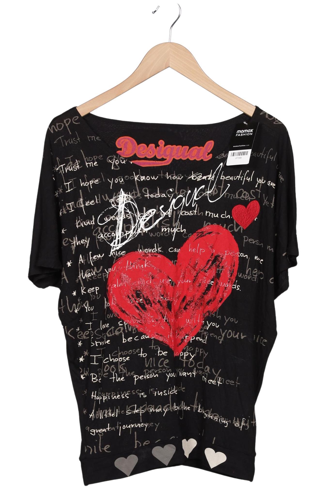 

Desigual Damen T-Shirt, schwarz, Gr. 38