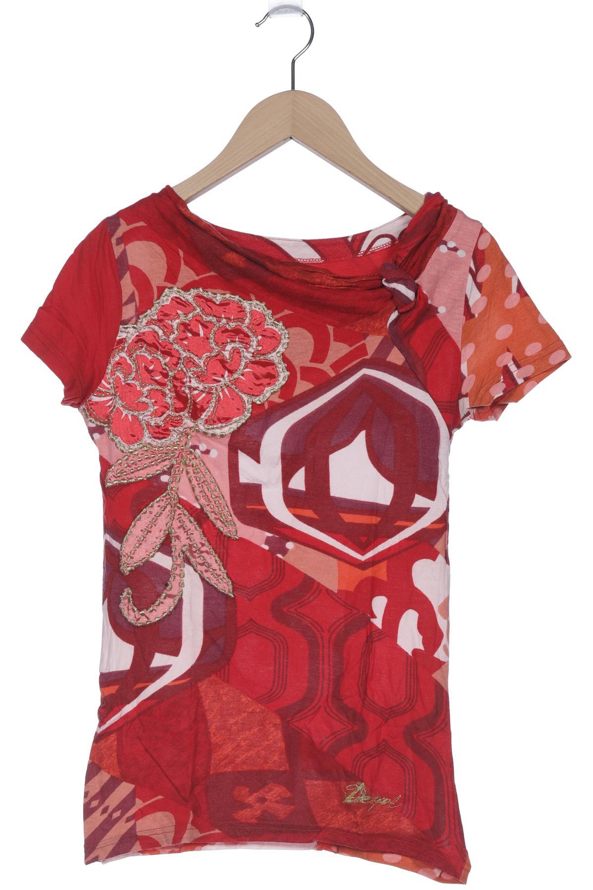 

Desigual Damen T-Shirt, rot, Gr. 34