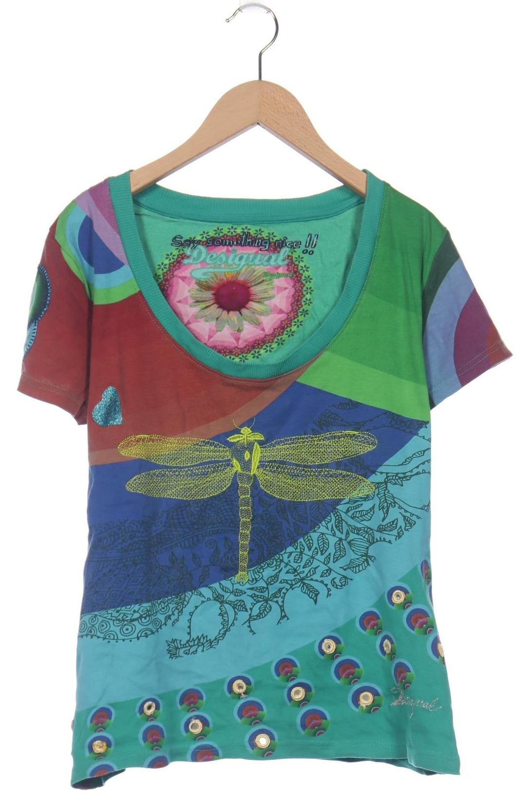 

Desigual Damen T-Shirt, mehrfarbig, Gr. 42