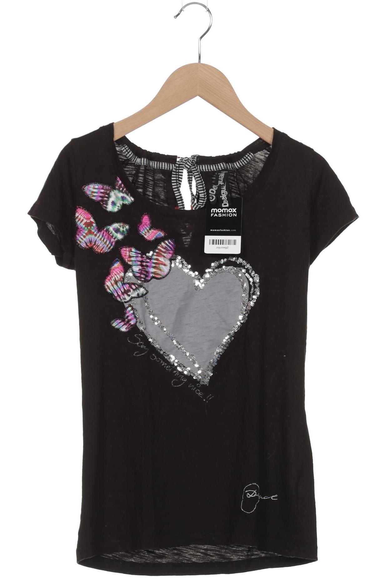 

Desigual Damen T-Shirt, schwarz, Gr. 36