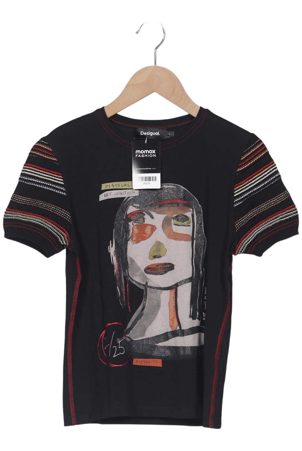 

Desigual Damen T-Shirt, schwarz, Gr. 42