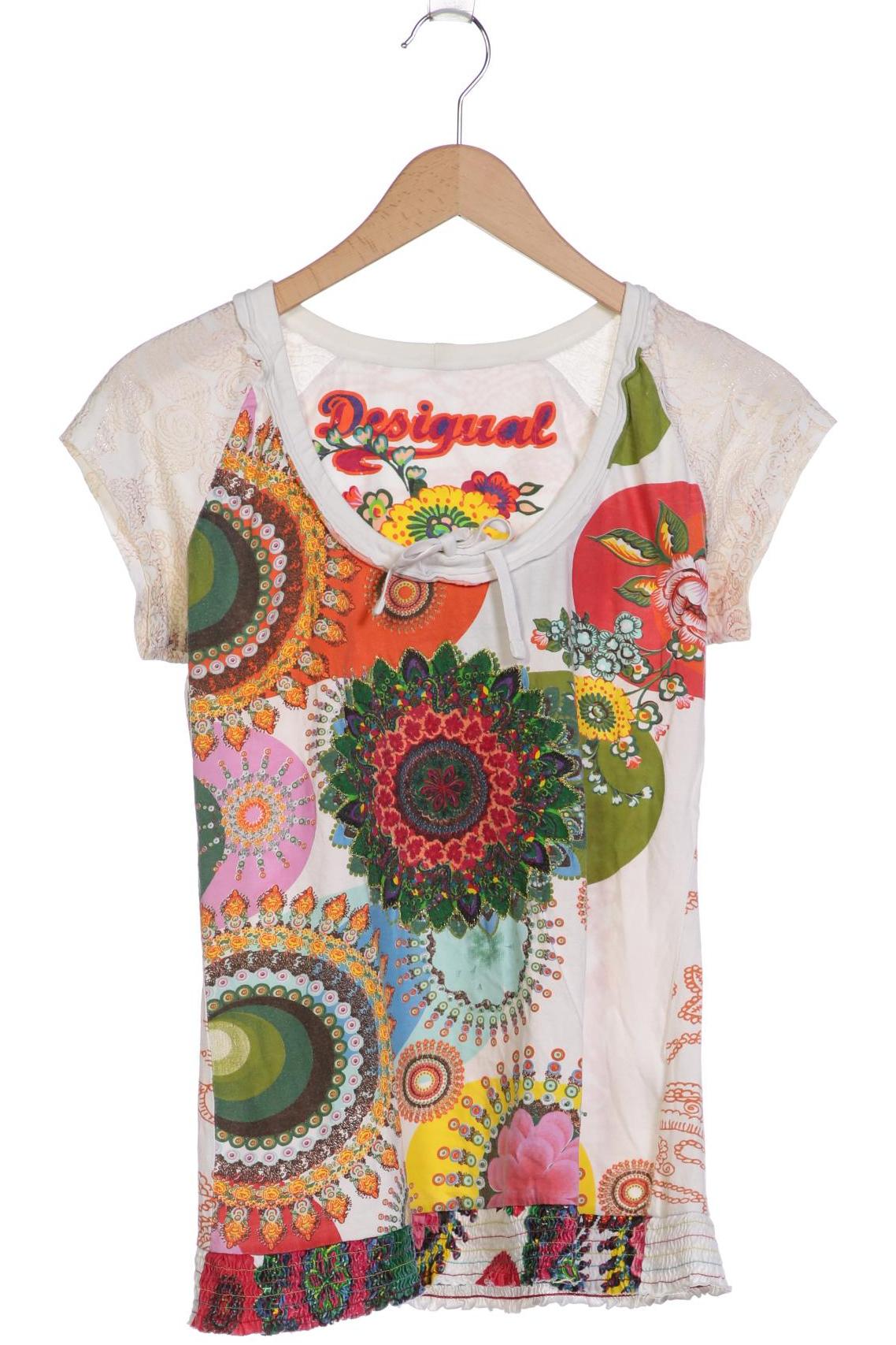 

Desigual Damen T-Shirt, cremeweiß, Gr. 42