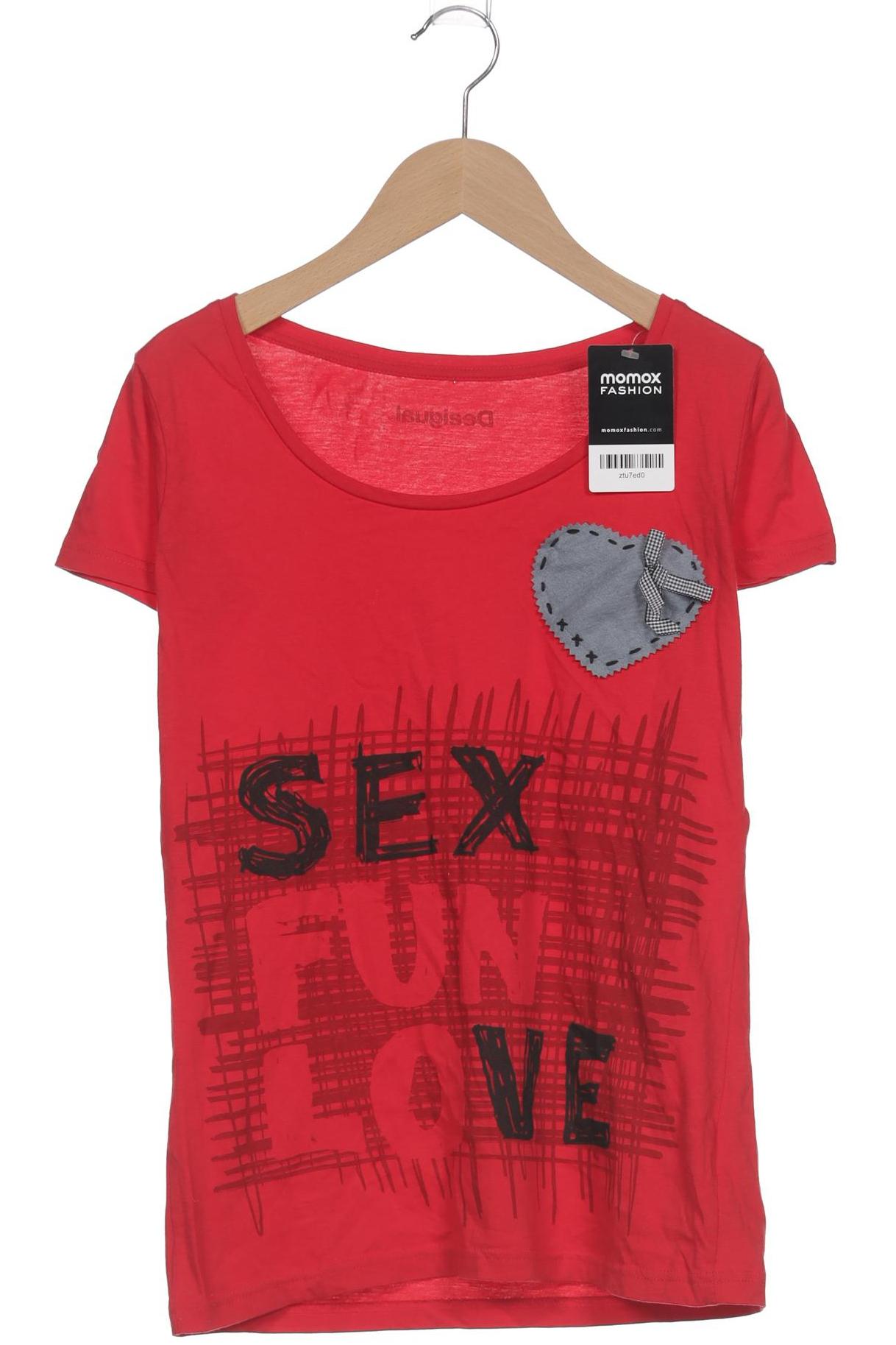 

Desigual Damen T-Shirt, rot, Gr. 36