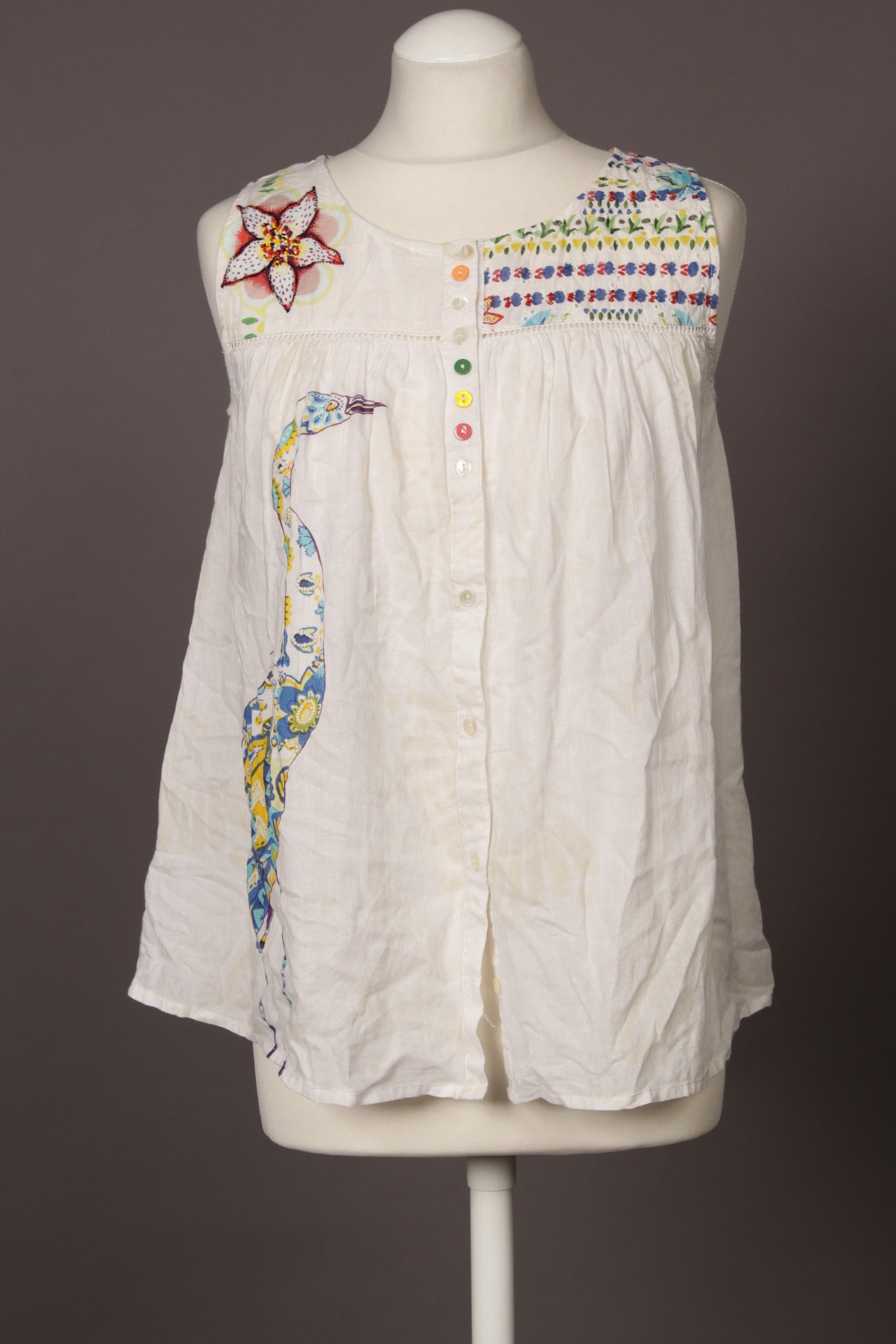 

Desigual Damen Top, weiß, Gr.