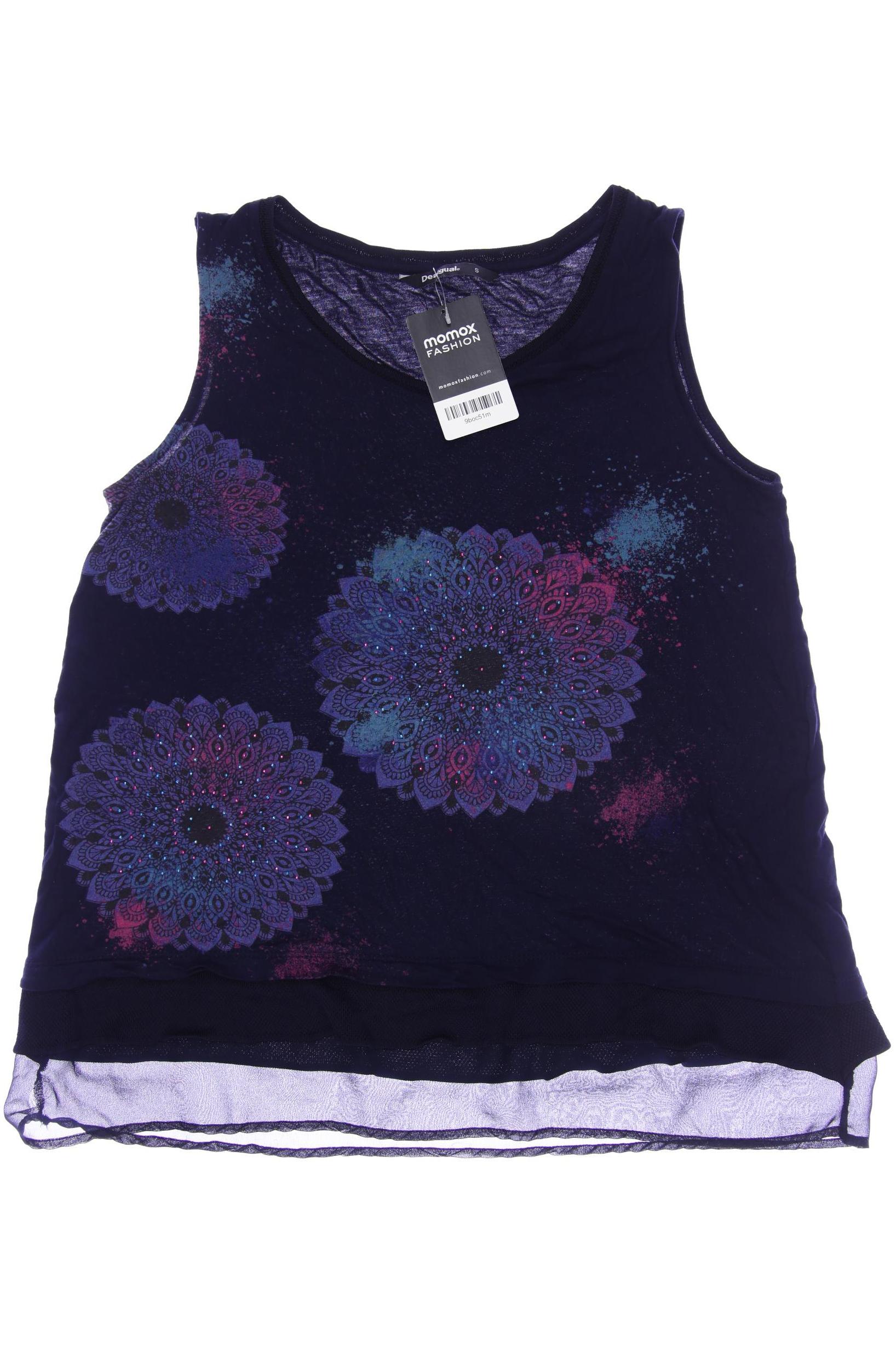 

Desigual Damen Top, marineblau, Gr. 36