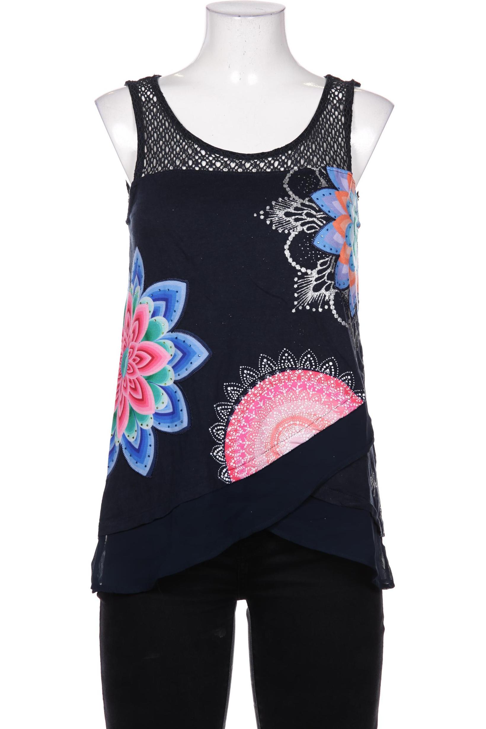 

Desigual Damen Top, marineblau, Gr. 38