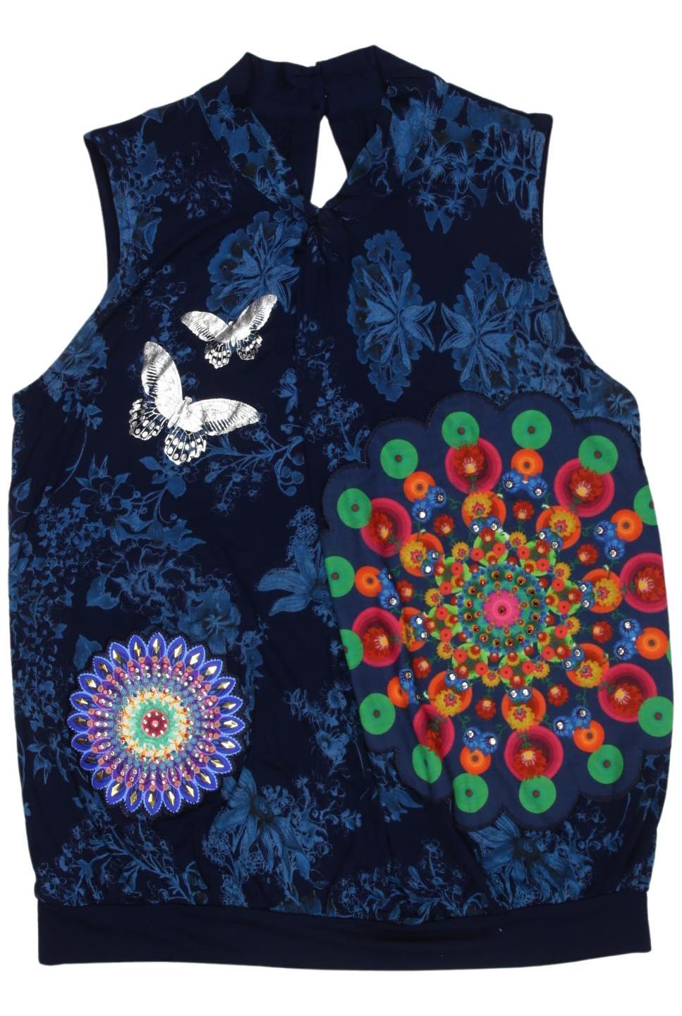 

Desigual Damen Top, marineblau, Gr. 38