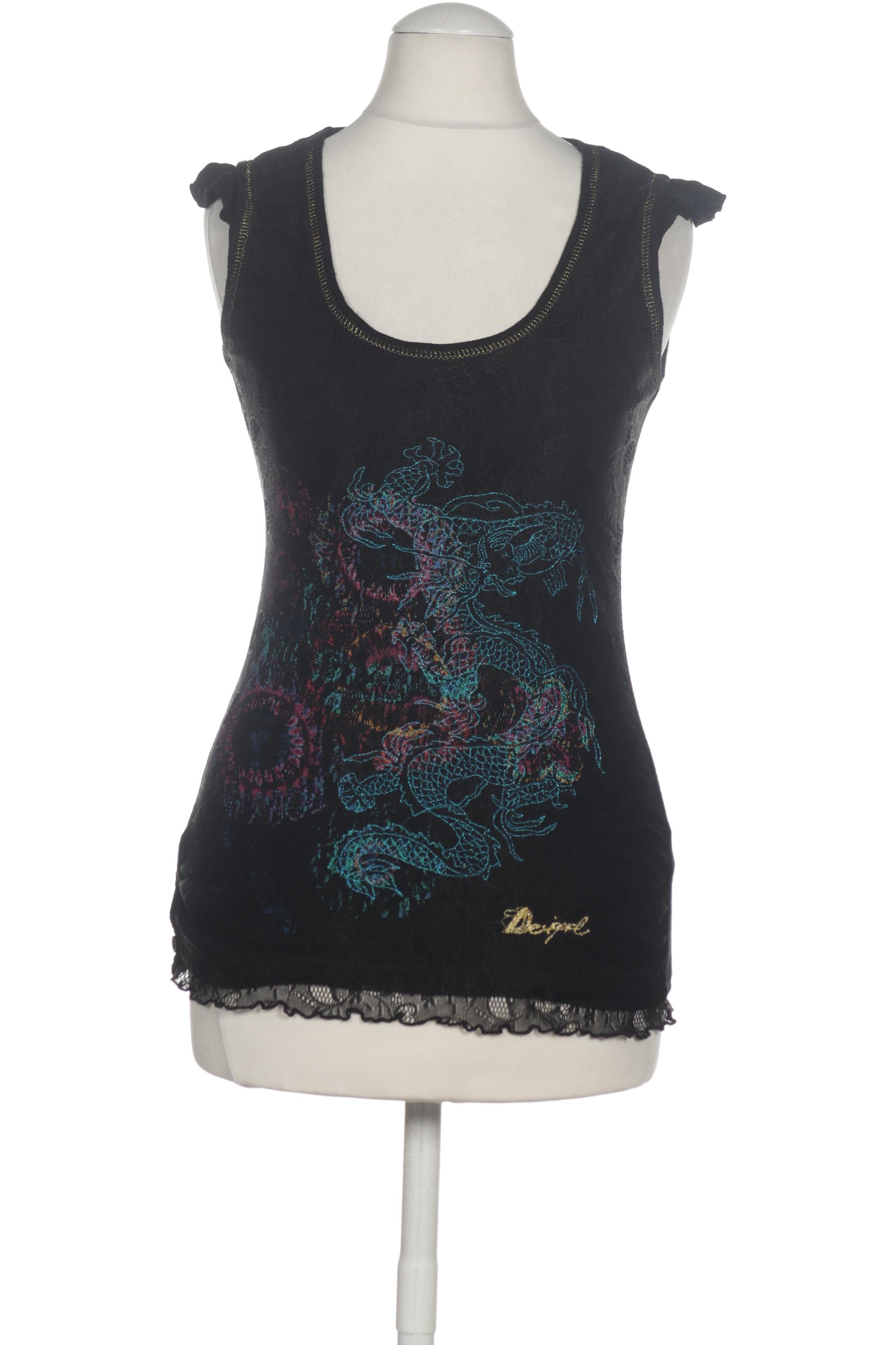 

Desigual Damen Top, schwarz, Gr.