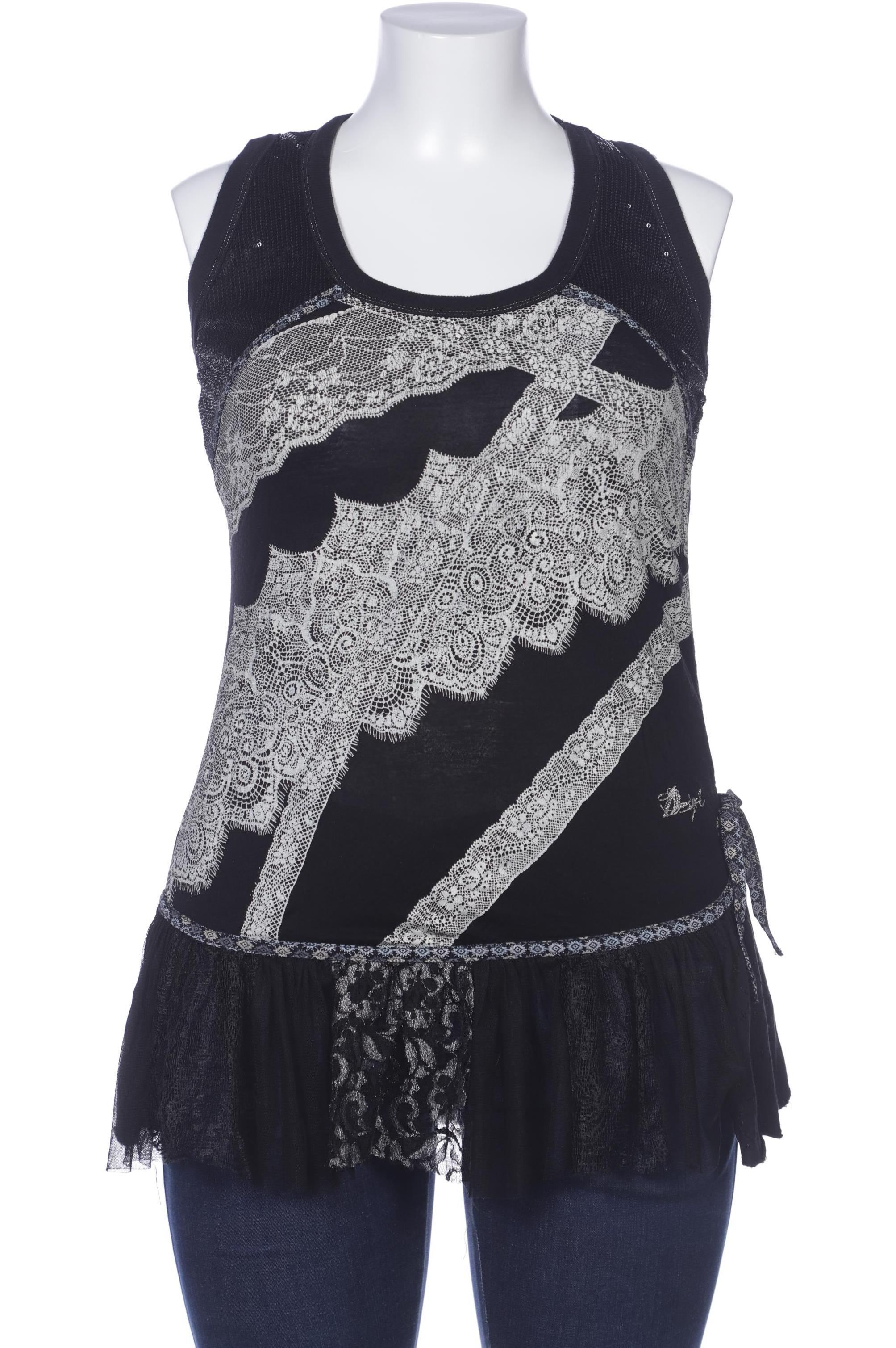 

Desigual Damen Top, schwarz, Gr. 44