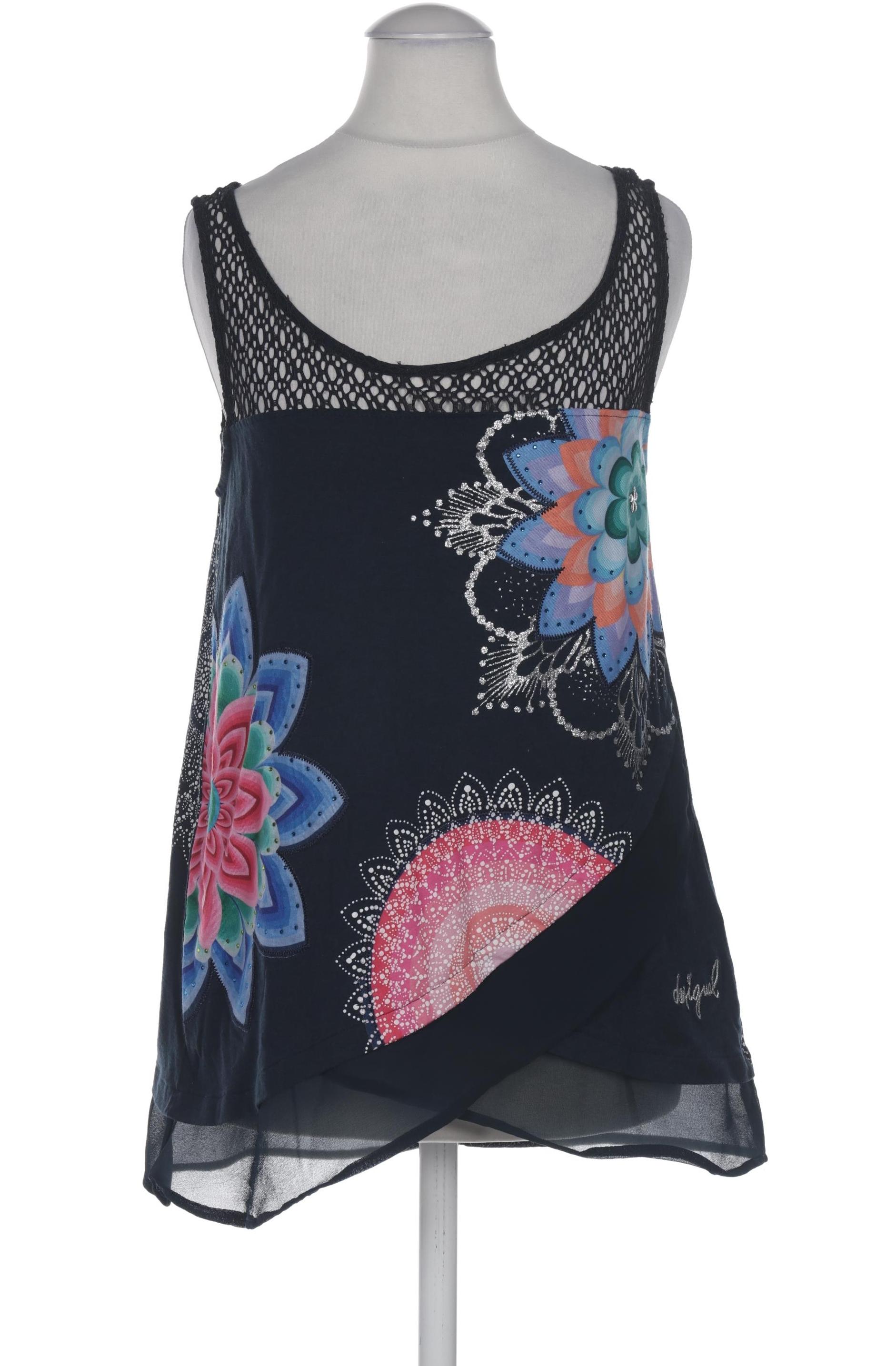 

Desigual Damen Top, marineblau, Gr. 34