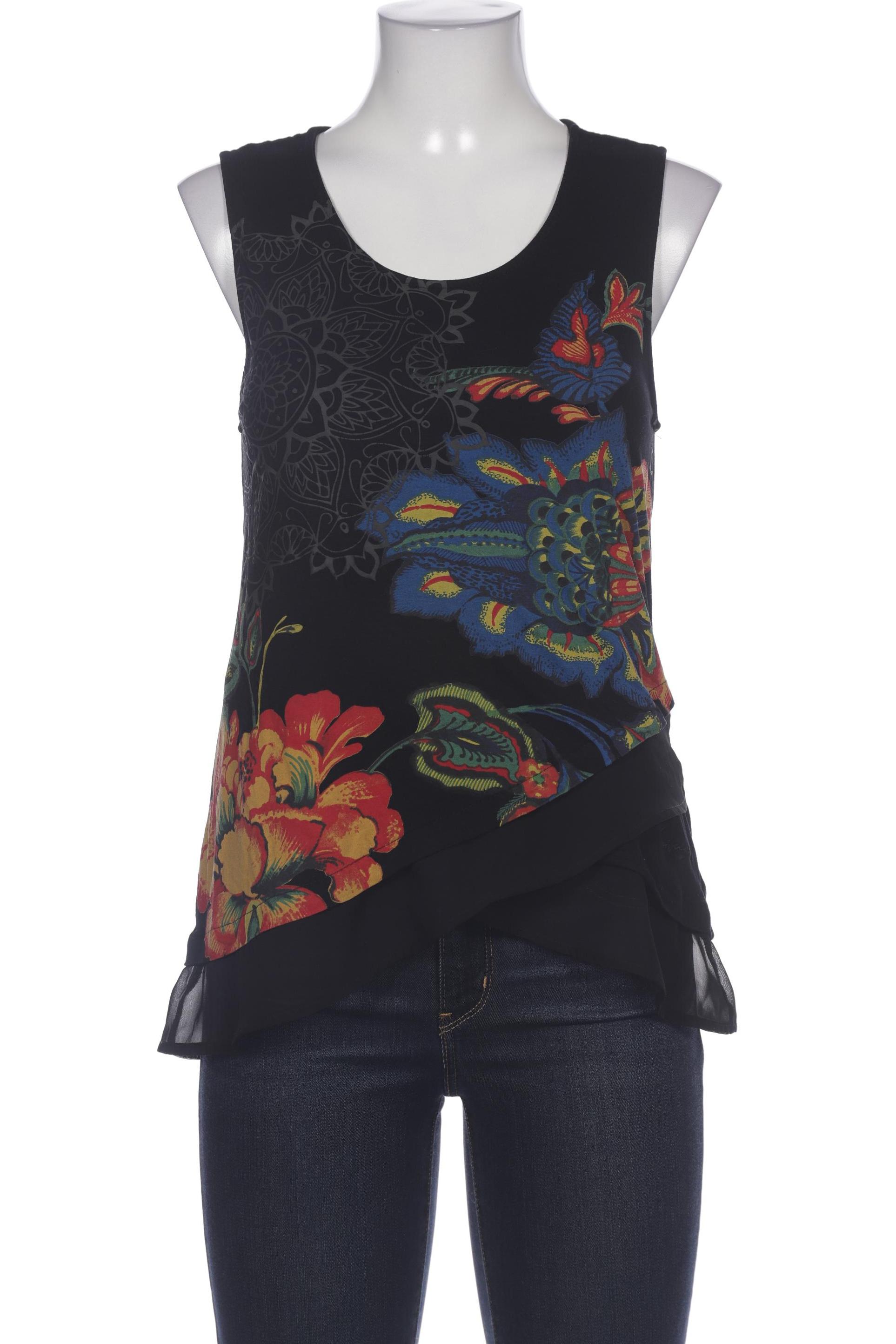 

Desigual Damen Top, schwarz, Gr. 38