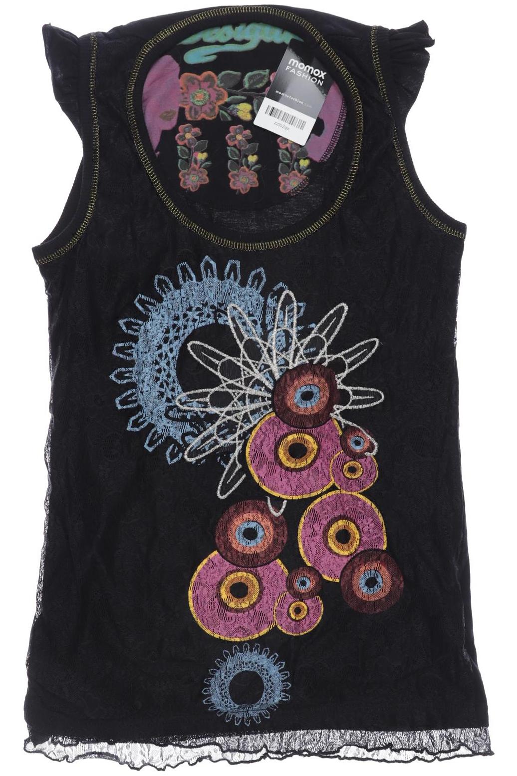 

Desigual Damen Top, schwarz, Gr. 42