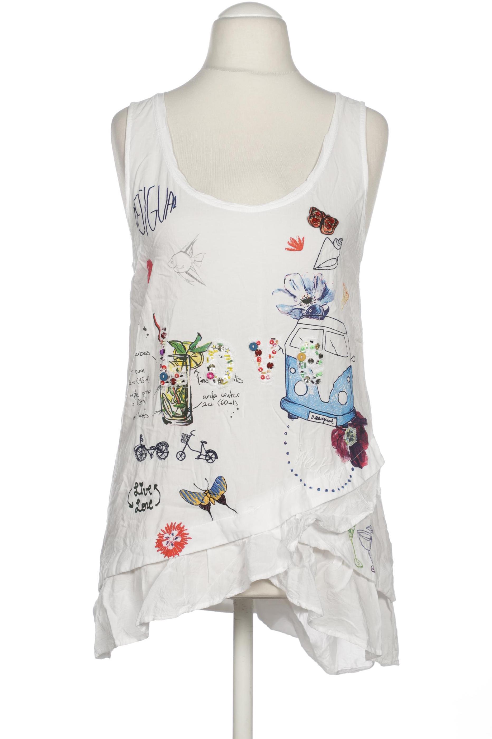 

Desigual Damen Top, weiß, Gr.