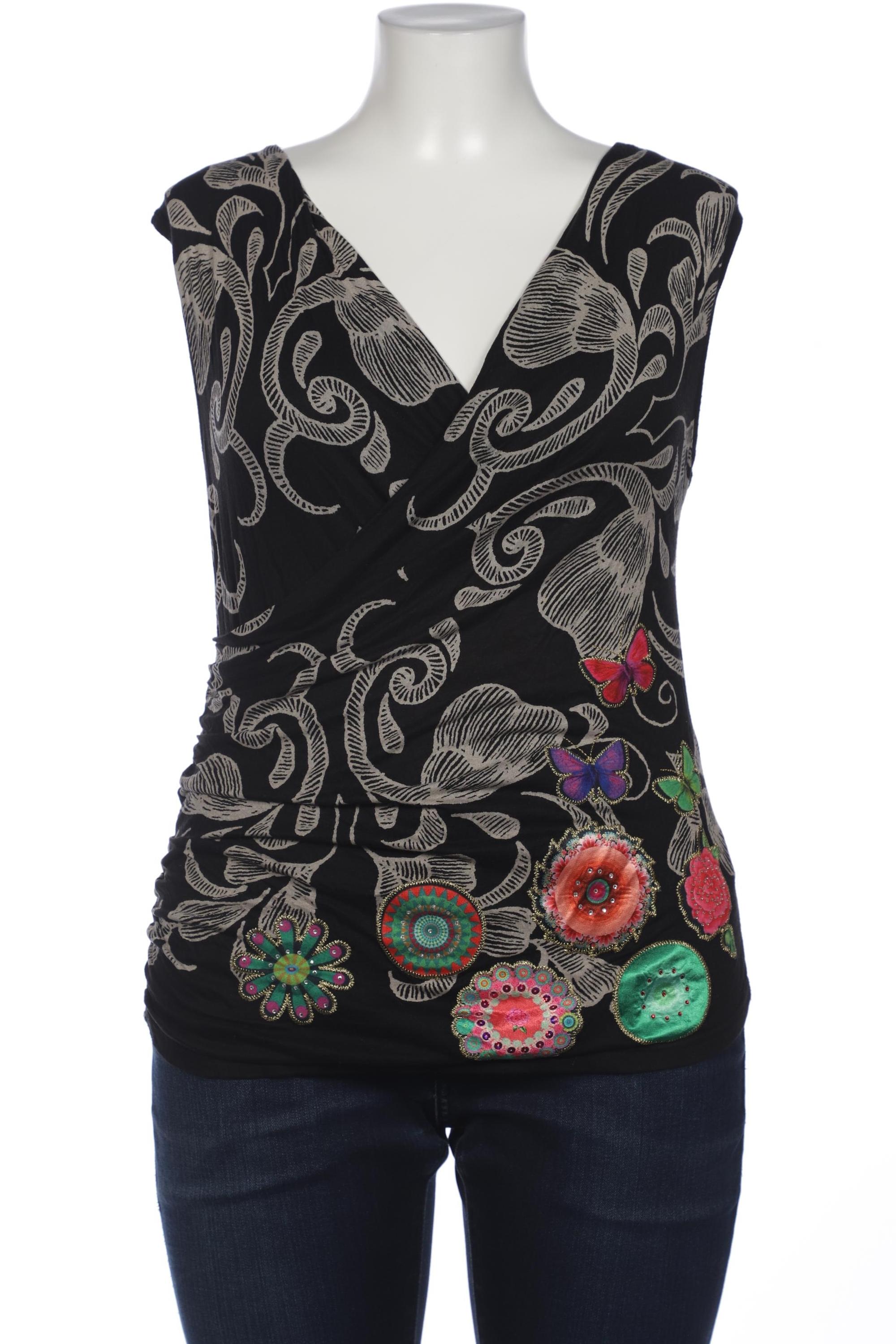 

Desigual Damen Top, schwarz, Gr. 44
