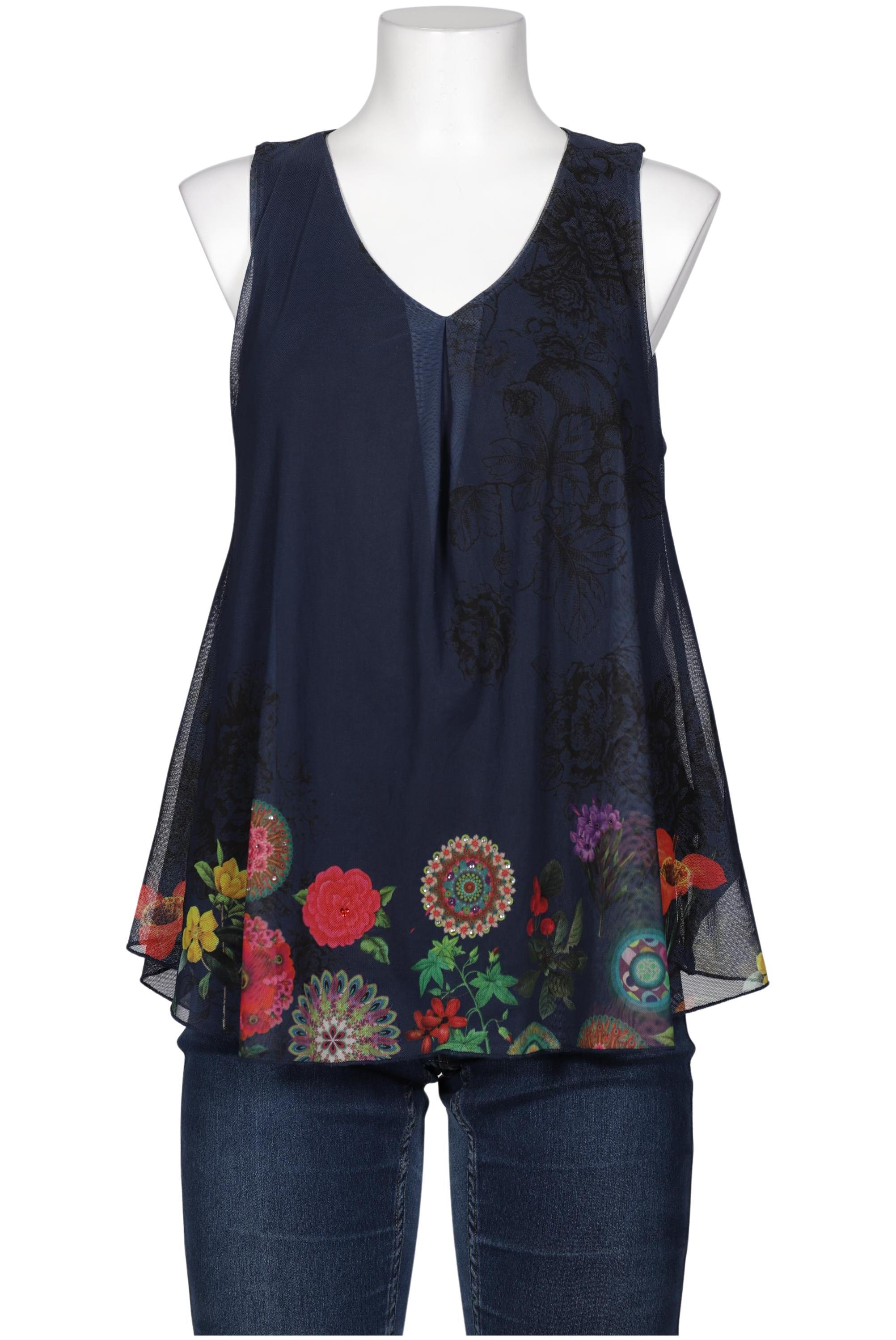 

Desigual Damen Top, marineblau, Gr. 42