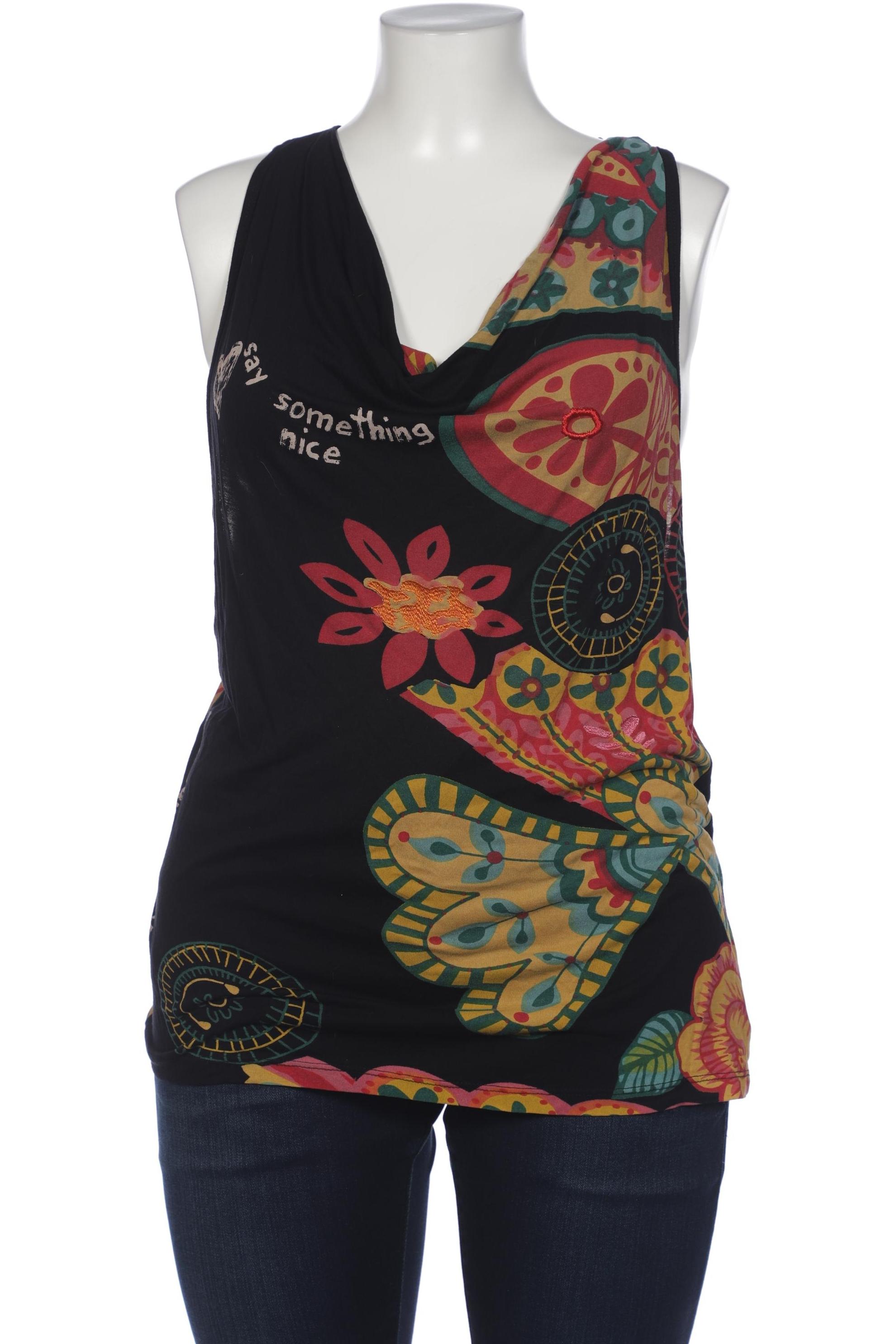 

Desigual Damen Top, schwarz, Gr. 46