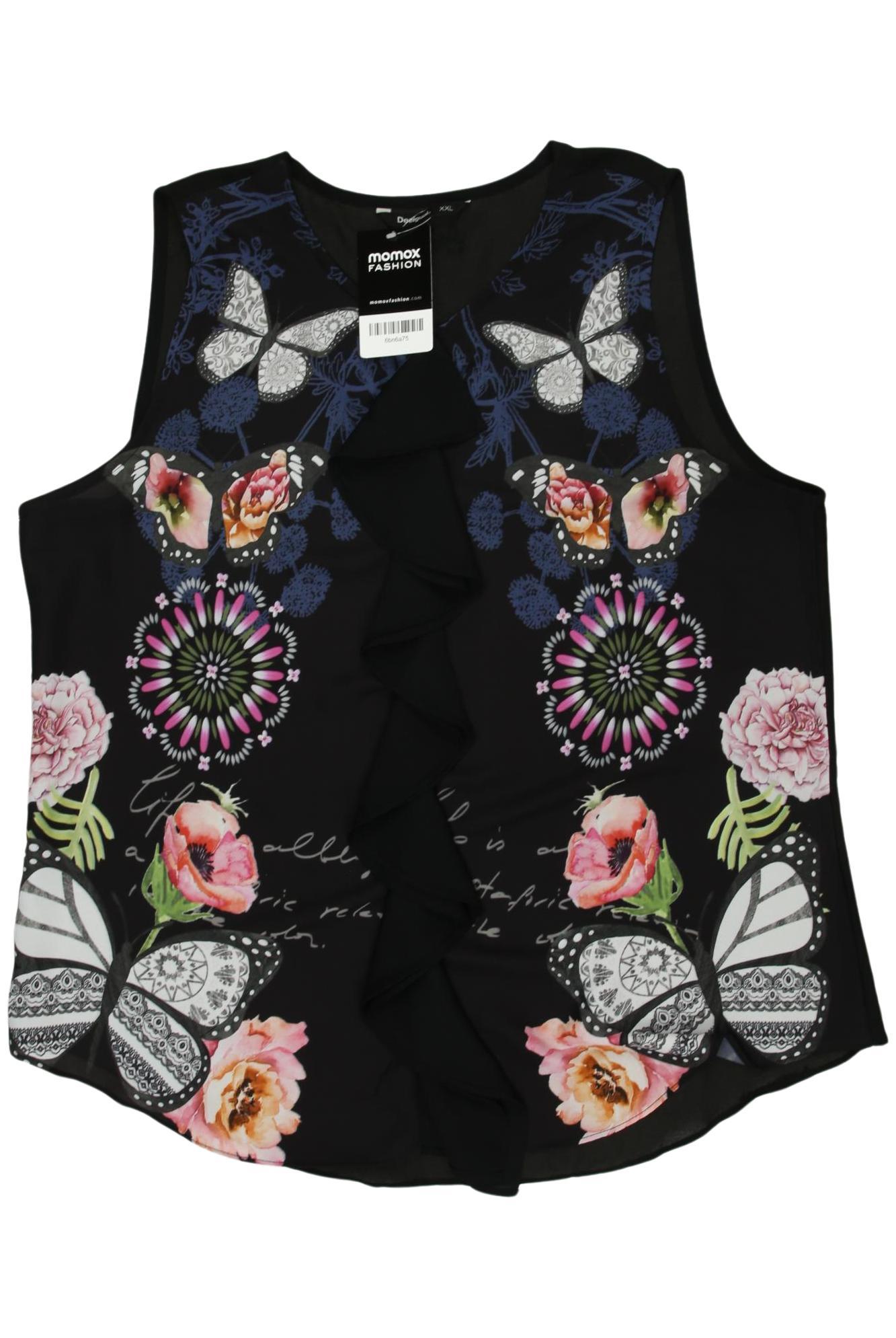 

Desigual Damen Top, schwarz, Gr. 46