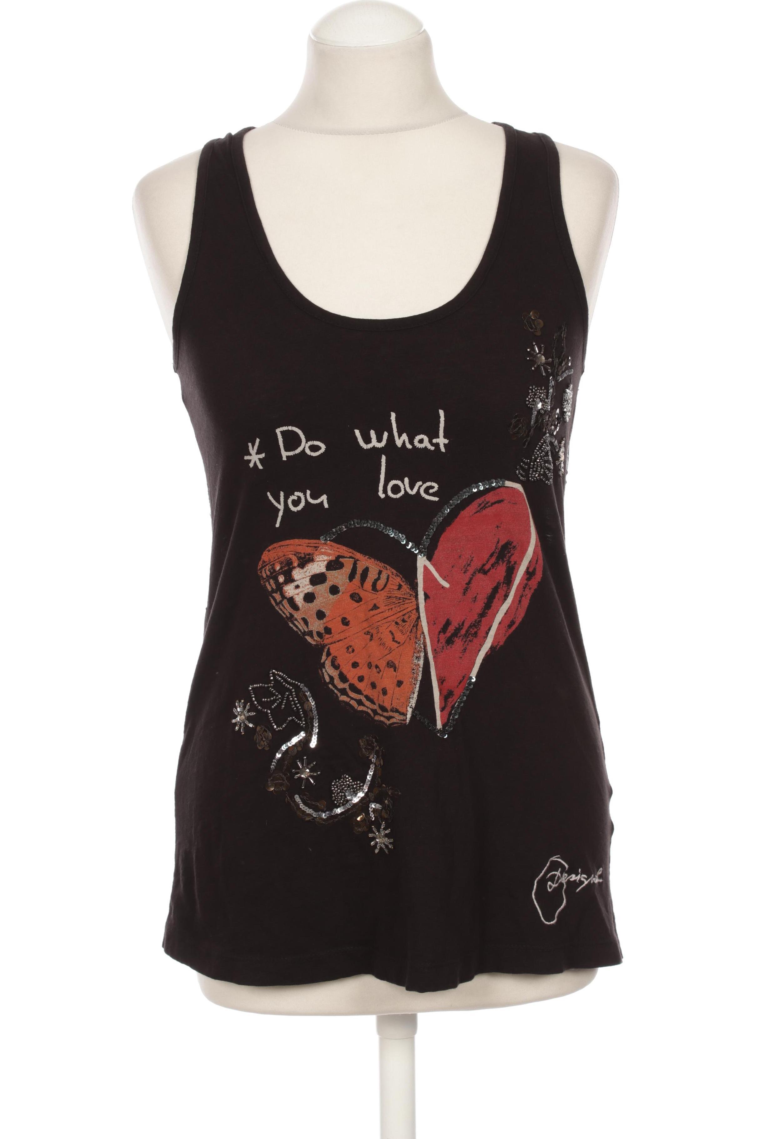 

Desigual Damen Top, schwarz, Gr.