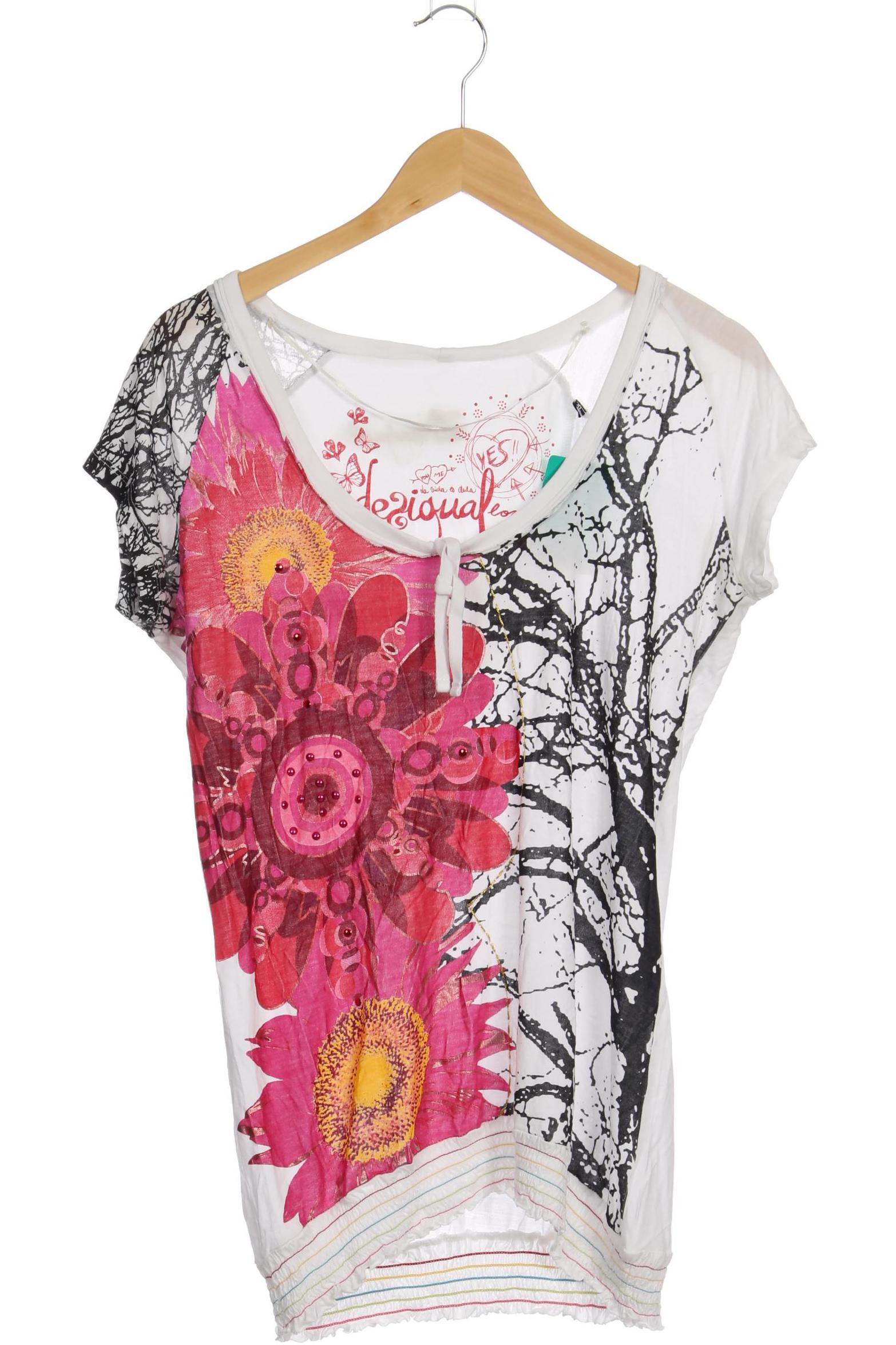 

Desigual Damen T-Shirt, weiß, Gr.