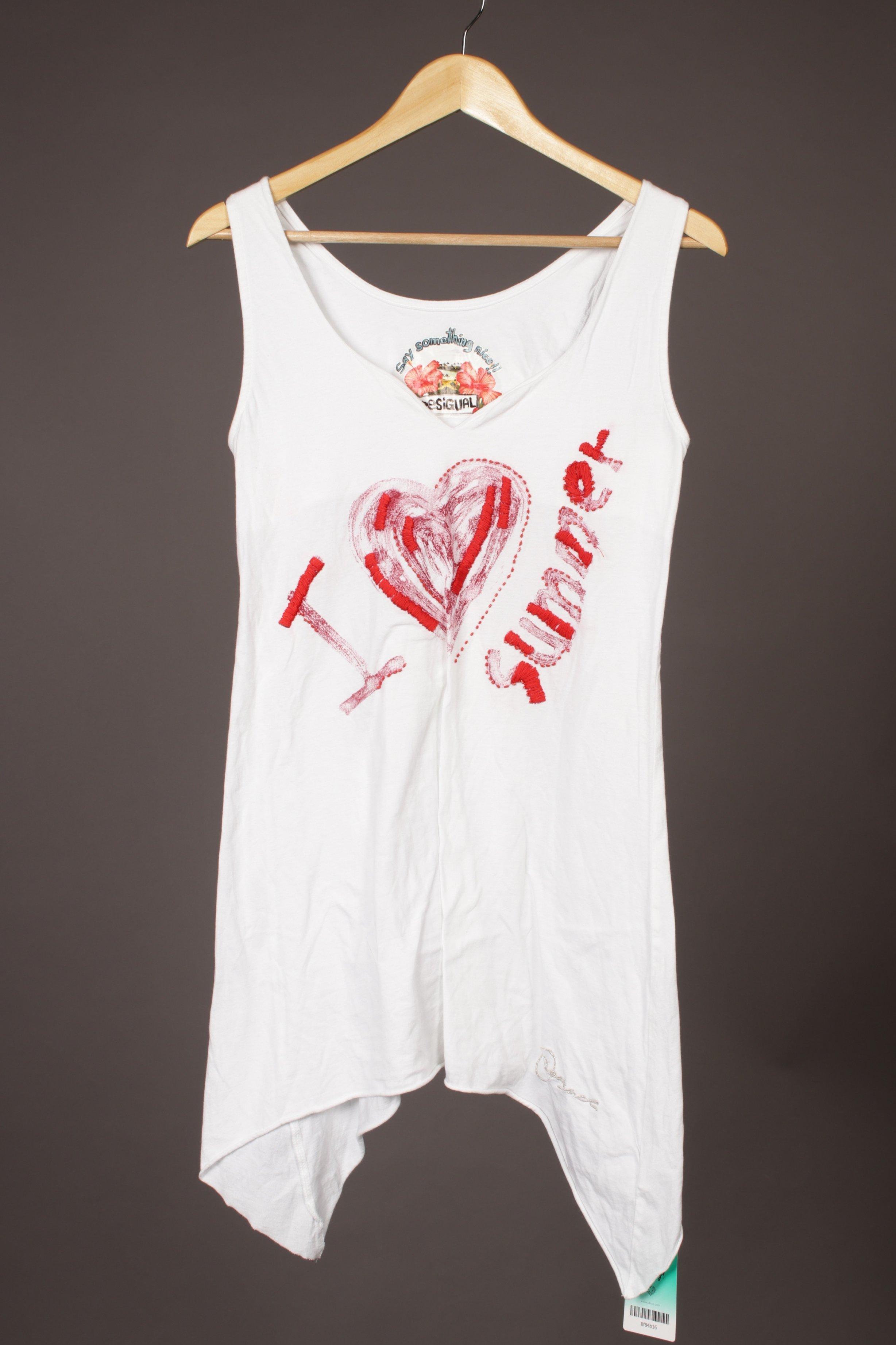 

Desigual Damen Top, weiß, Gr.