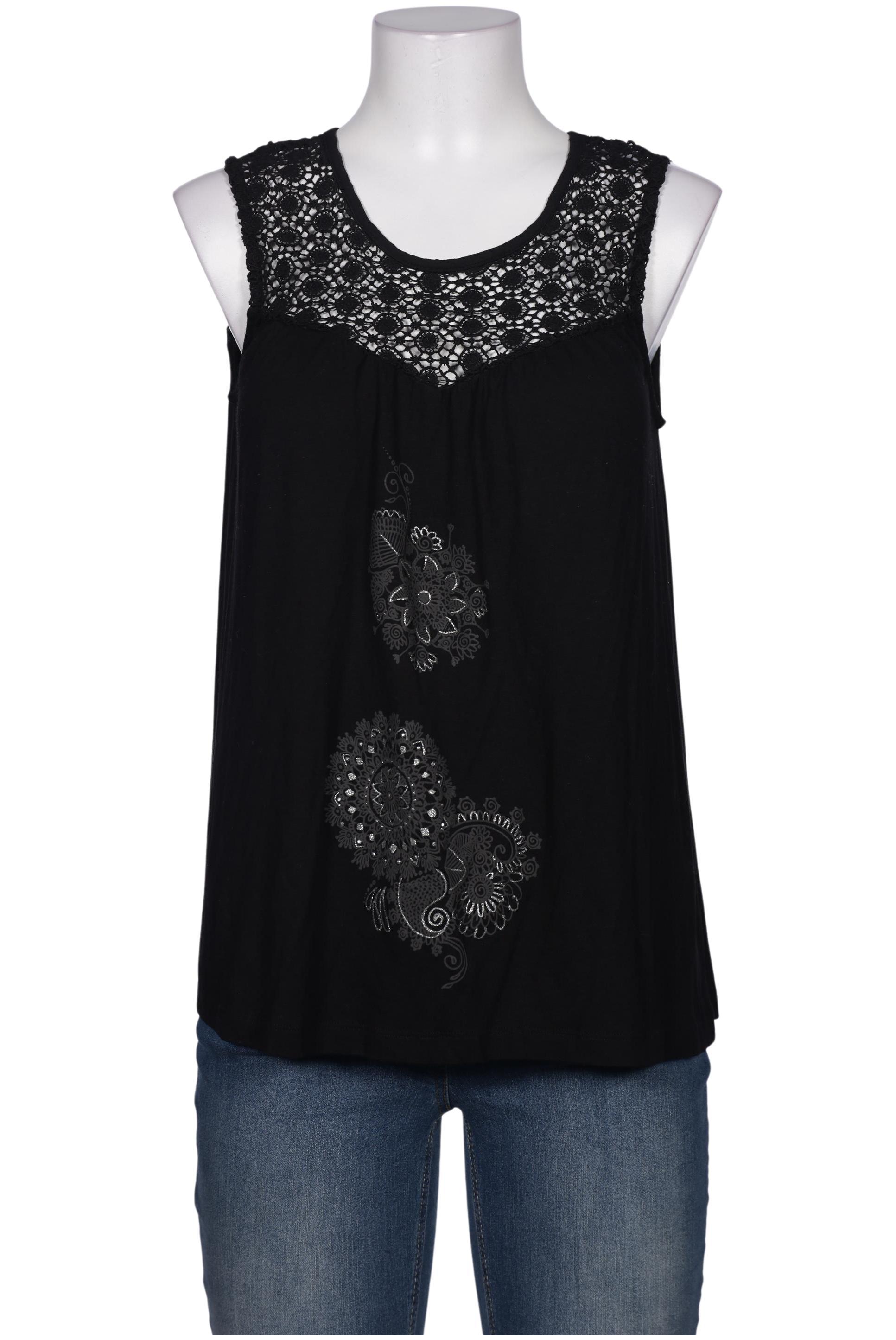 

Desigual Damen Top, schwarz, Gr. 38