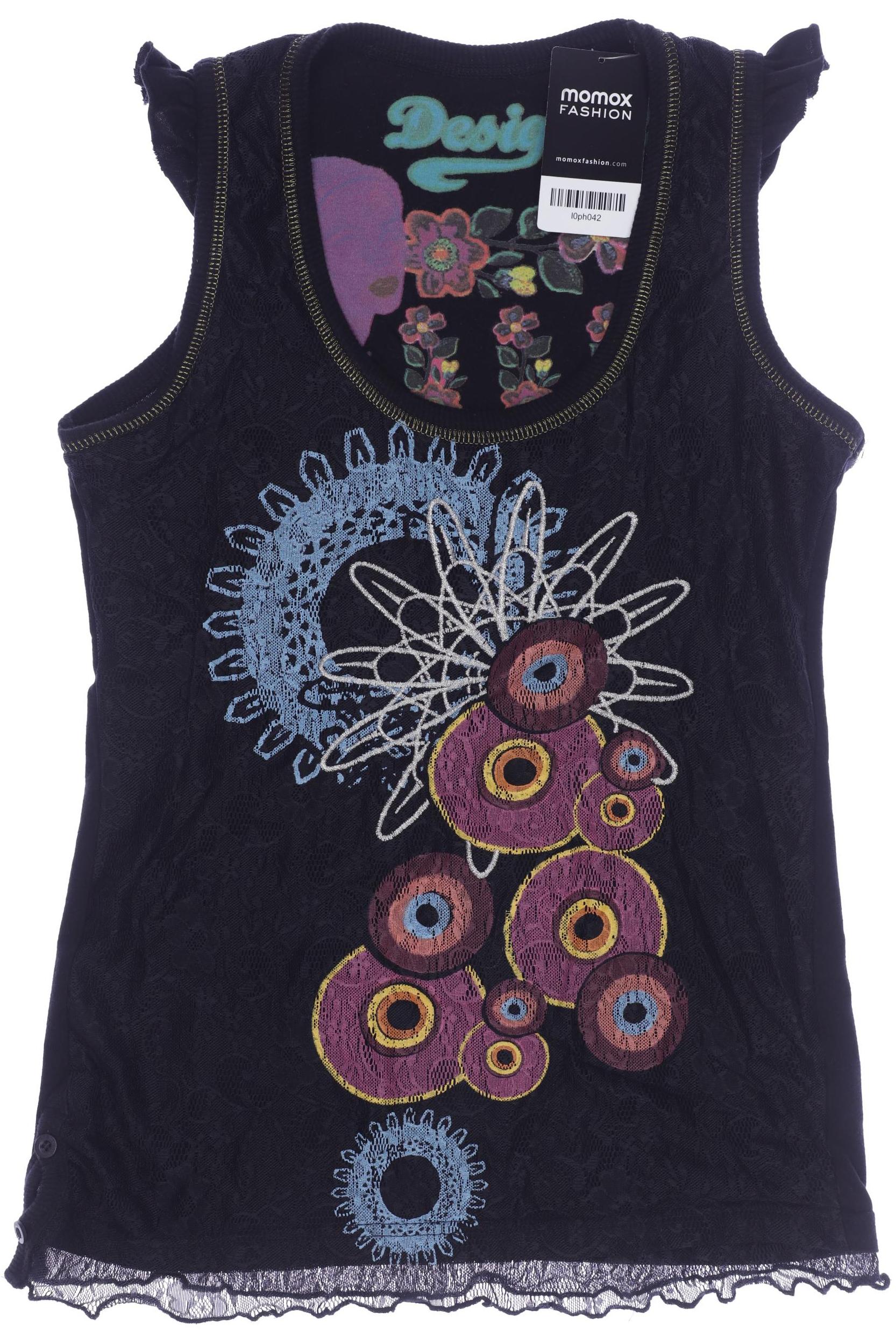 

Desigual Damen Top, schwarz, Gr. 38