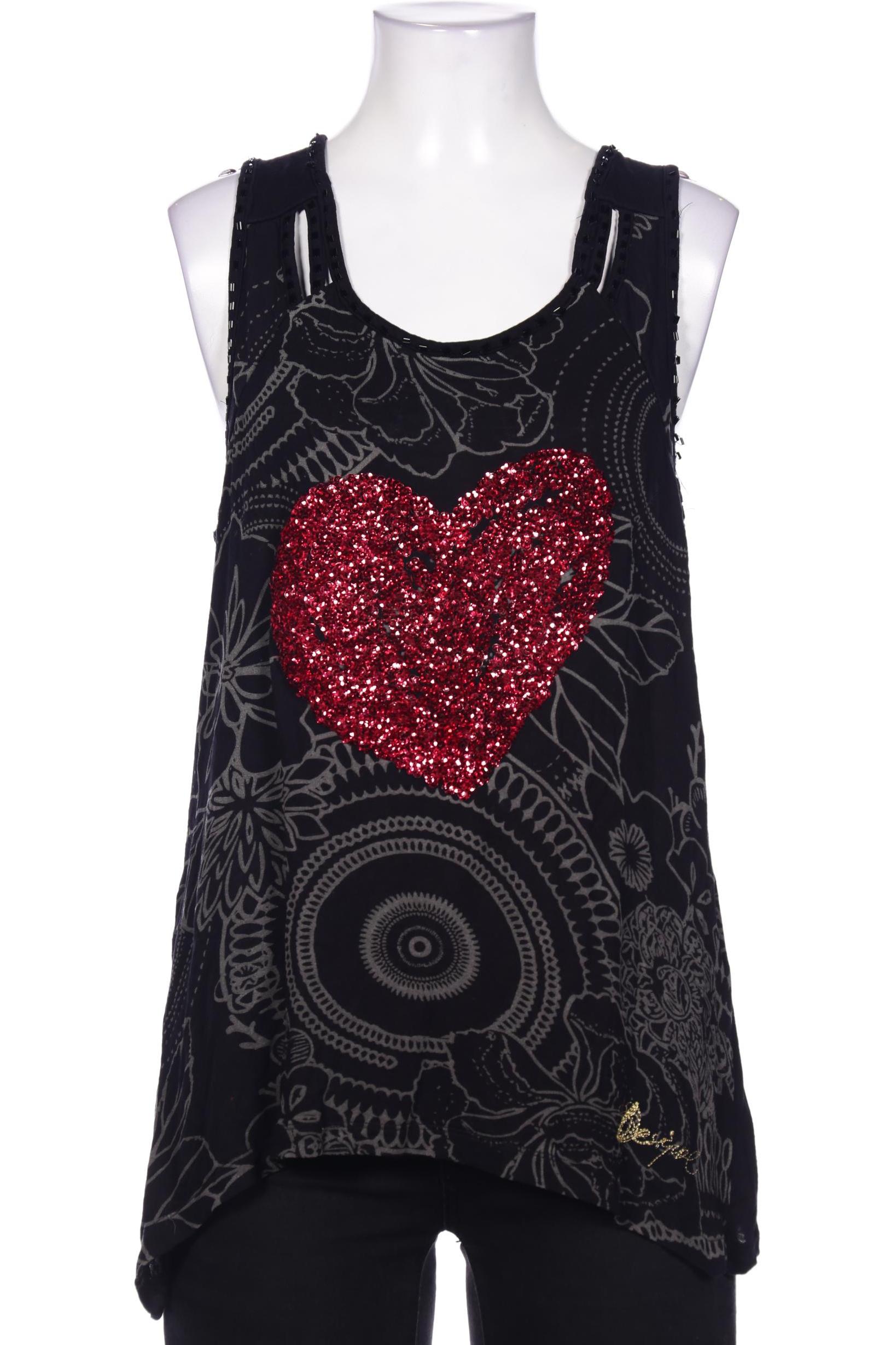 

Desigual Damen Top, schwarz, Gr. 36