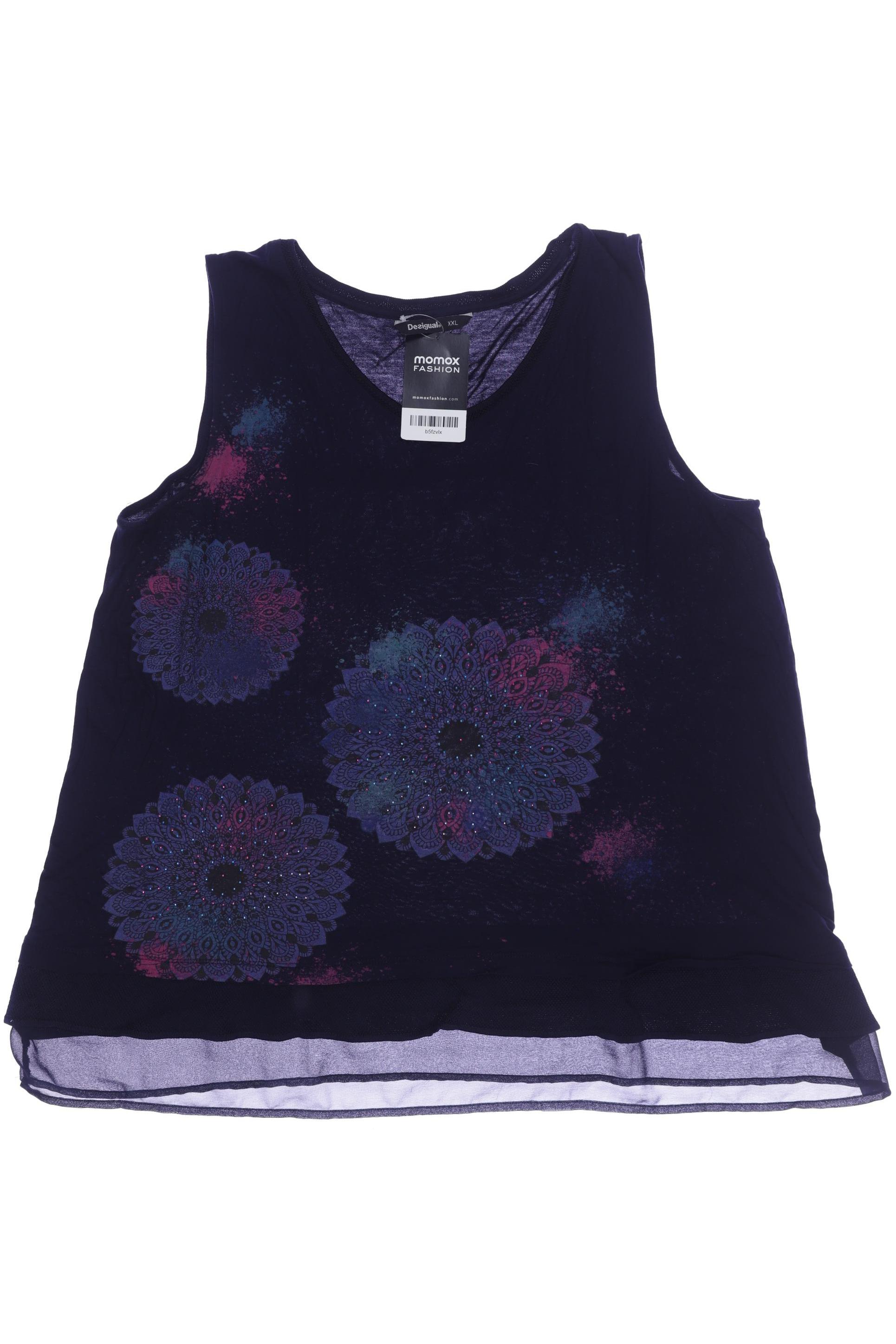 

Desigual Damen Top, marineblau, Gr. 46