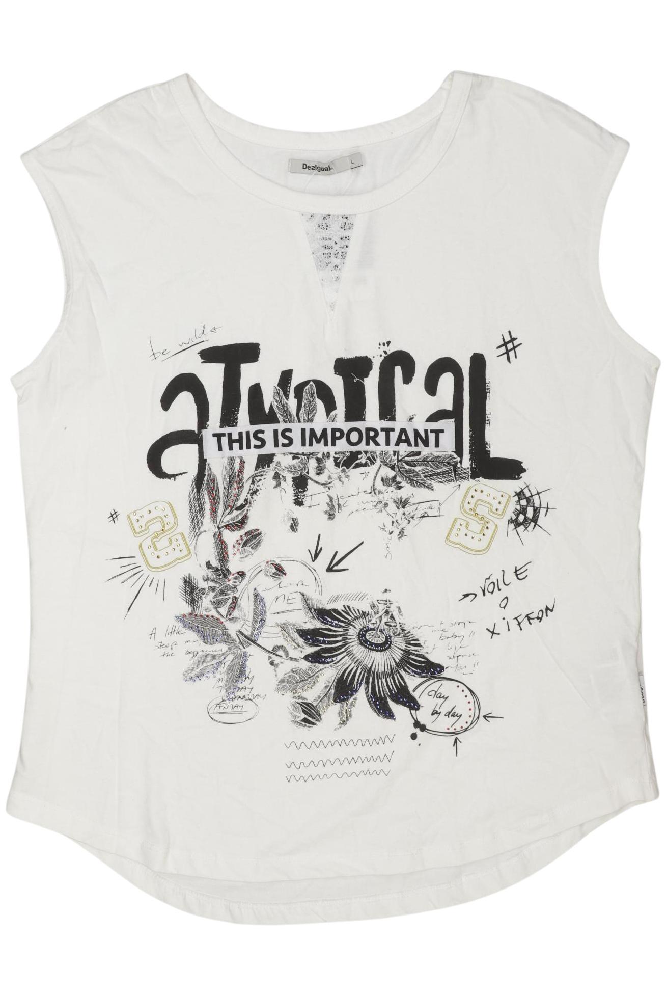 

Desigual Damen Top, weiß, Gr. 42