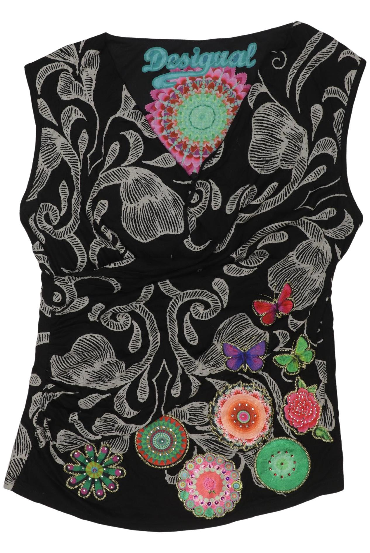 

Desigual Damen Top, schwarz, Gr. 38