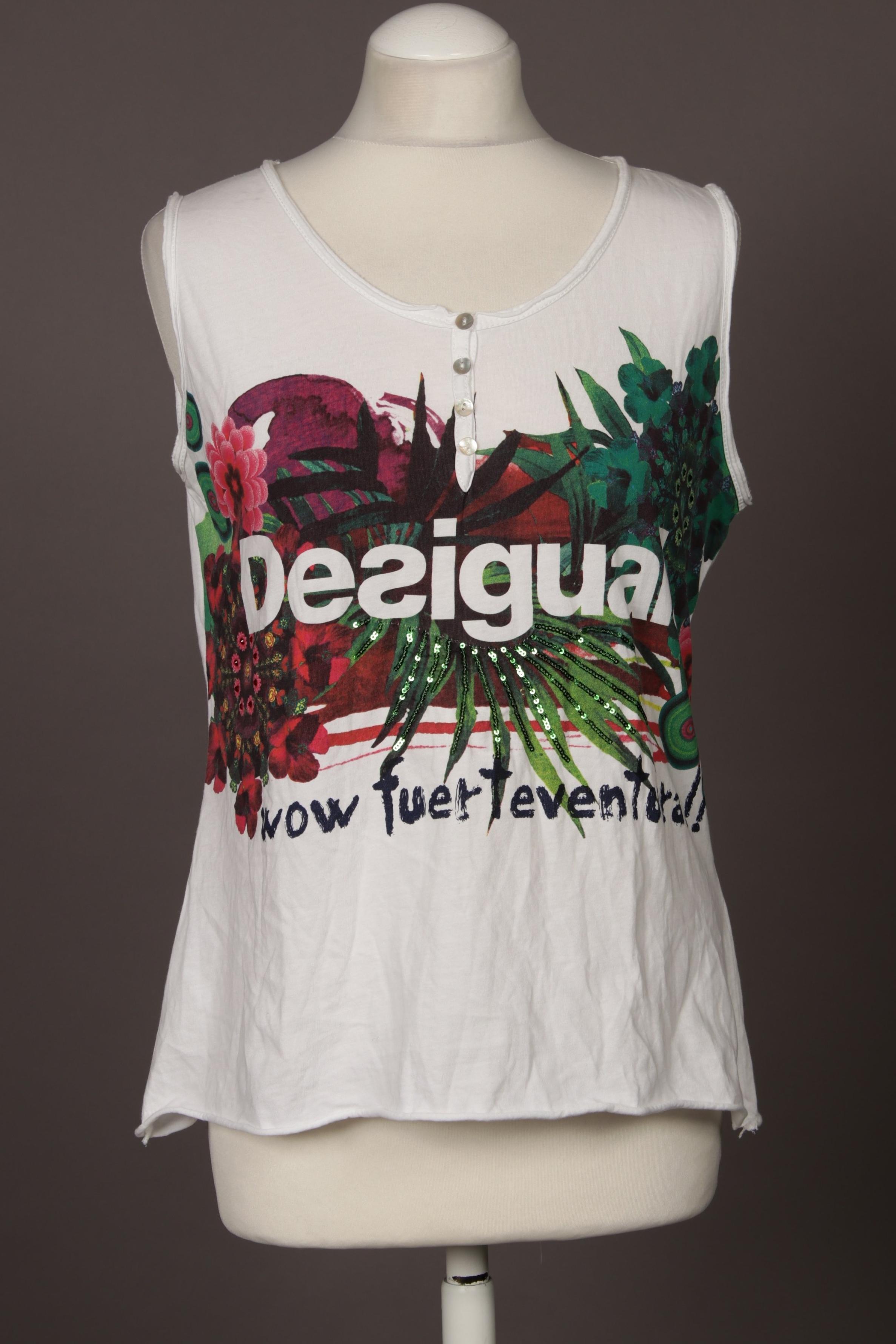 

Desigual Damen Top, weiß, Gr.