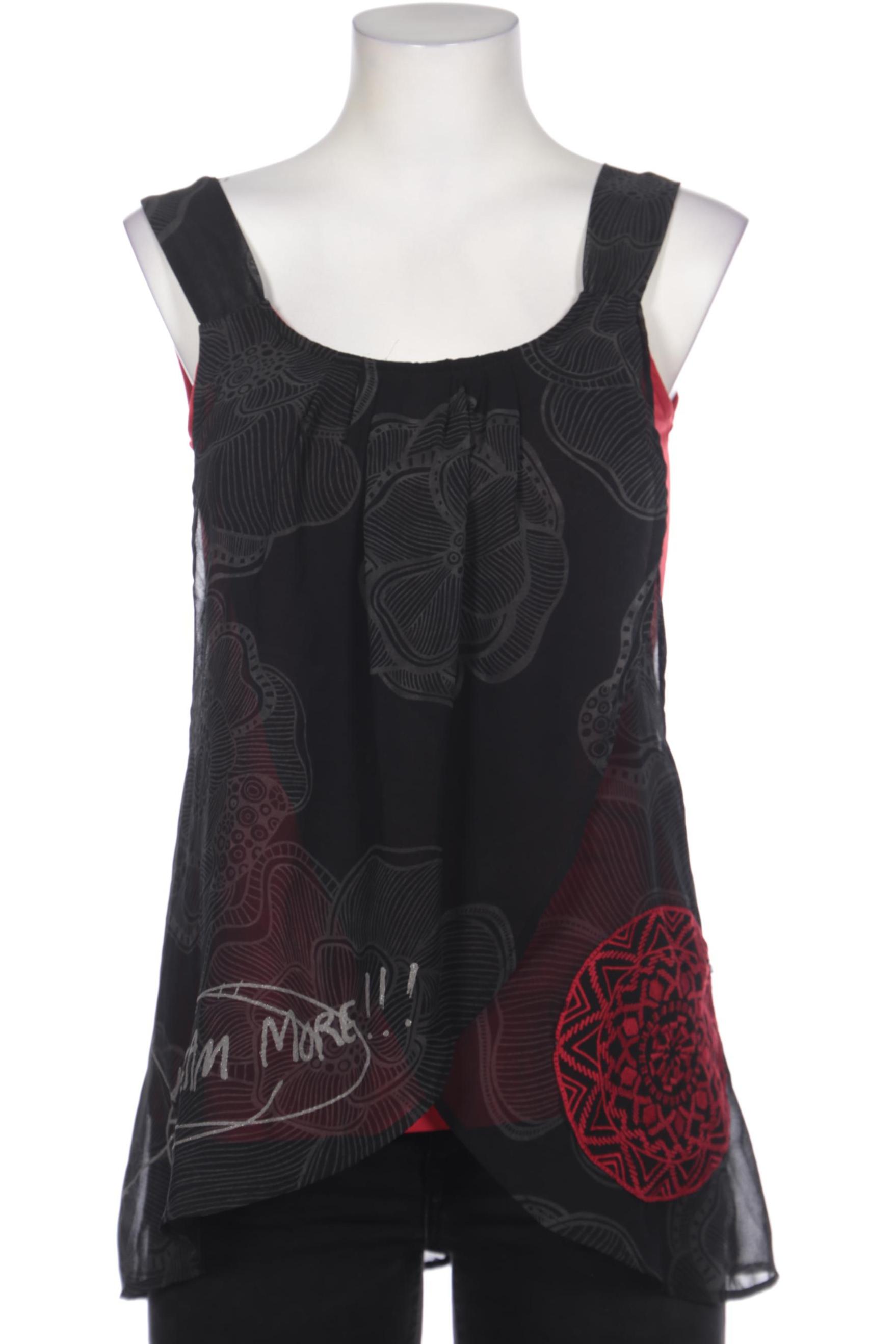 

Desigual Damen Top, schwarz, Gr. 38