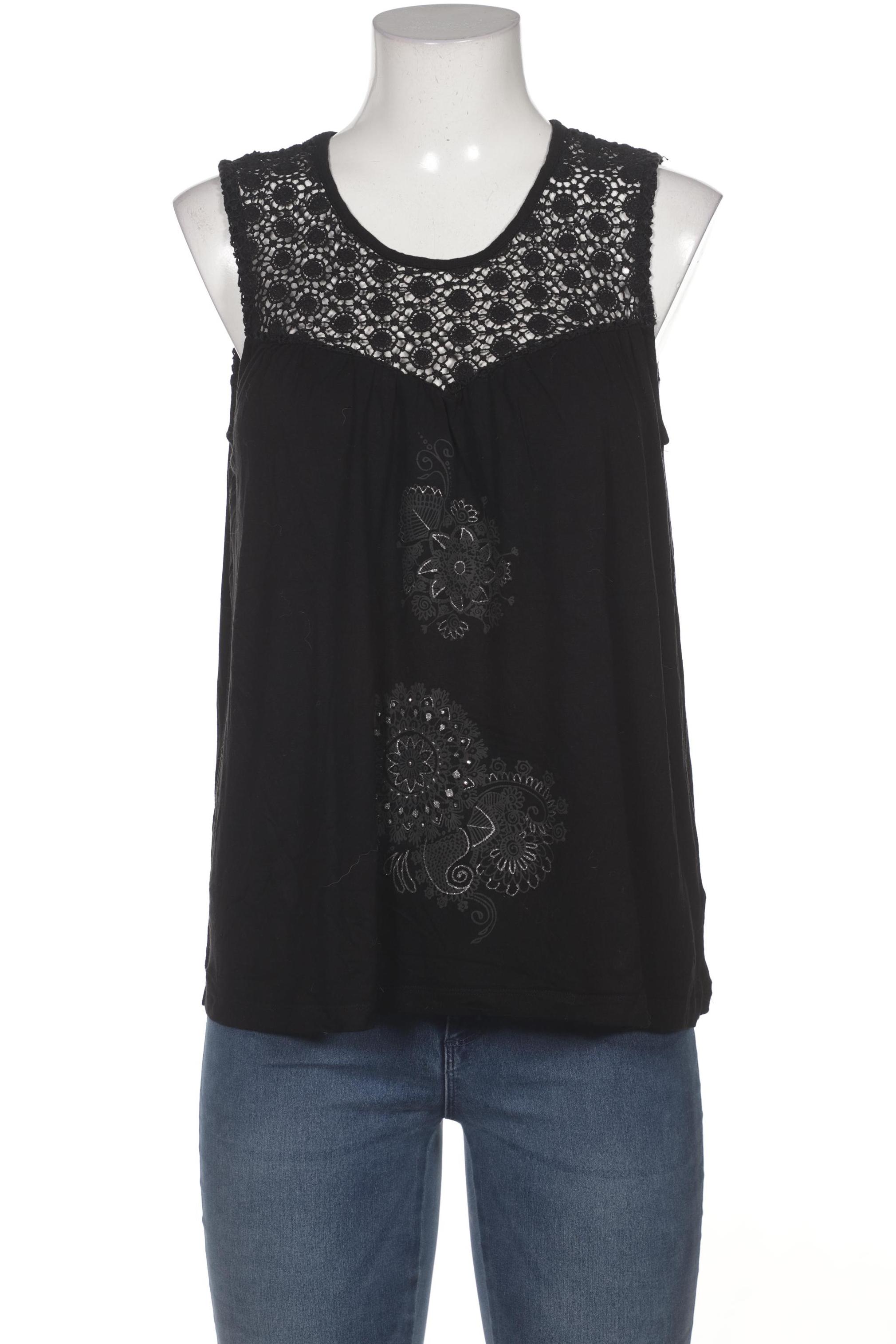 

Desigual Damen Top, schwarz, Gr. 42