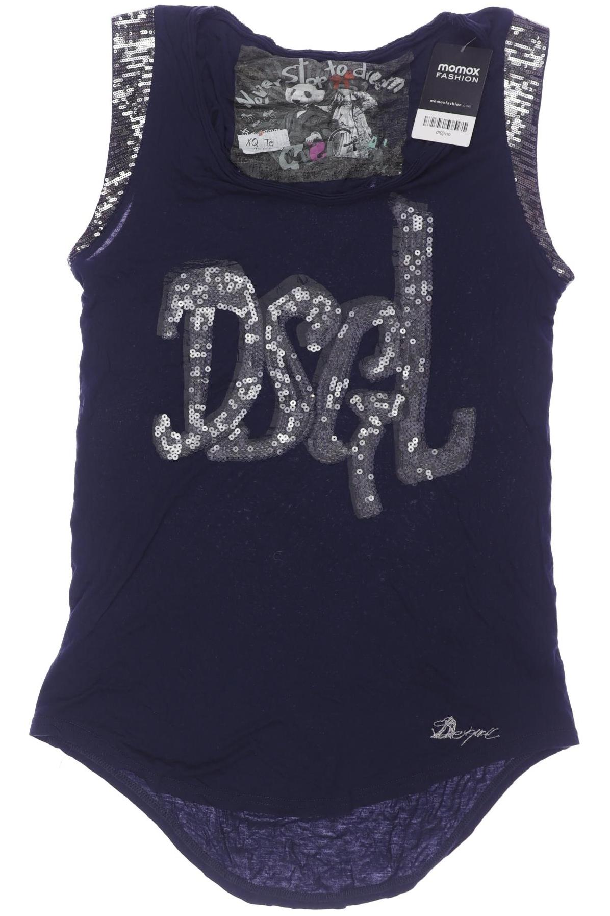 

Desigual Damen Top, marineblau, Gr. 42