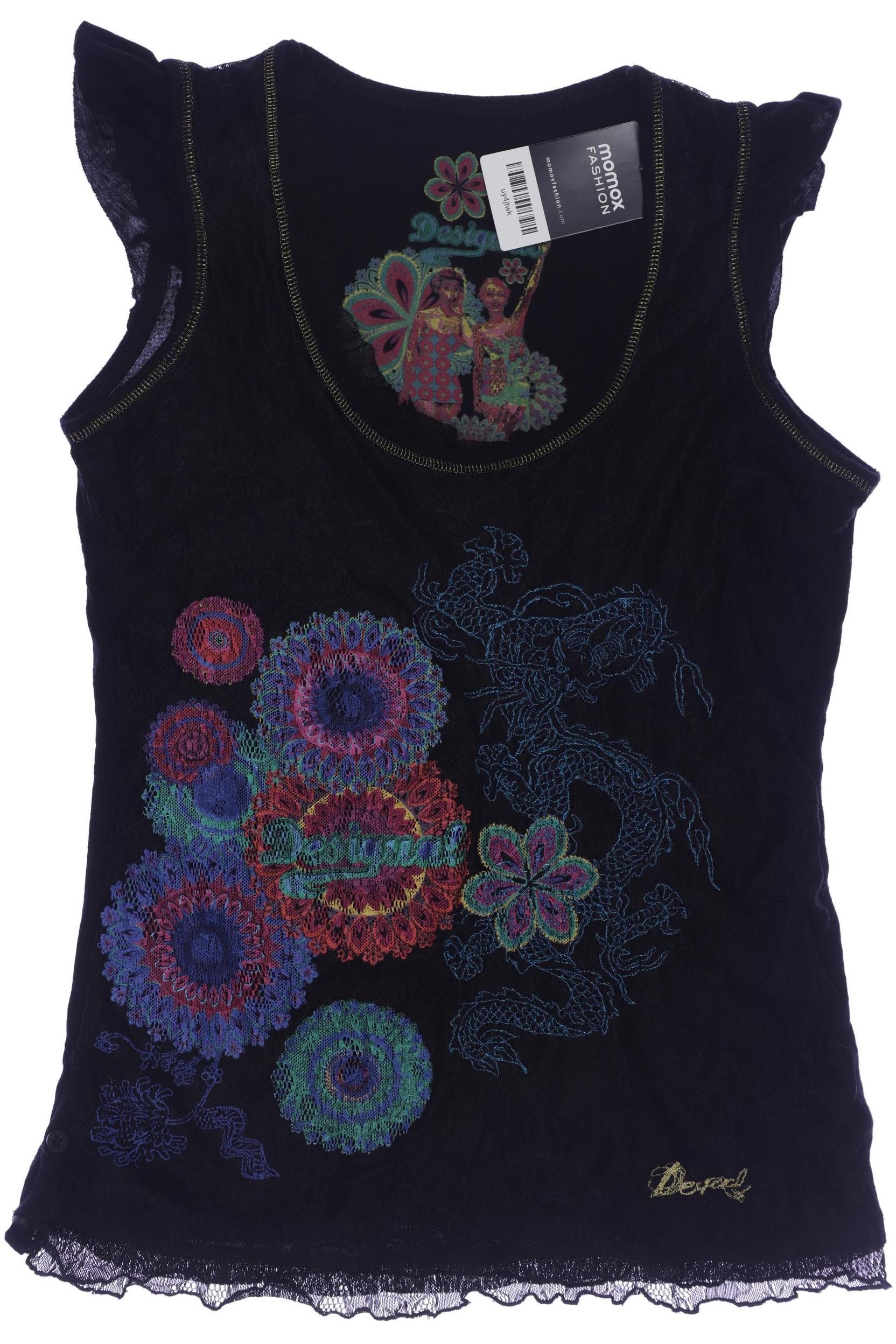 

Desigual Damen Top, schwarz, Gr. 44