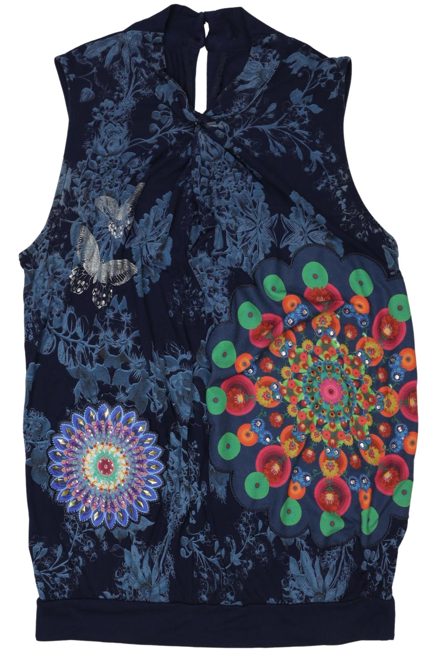 

Desigual Damen Top, marineblau, Gr. 34