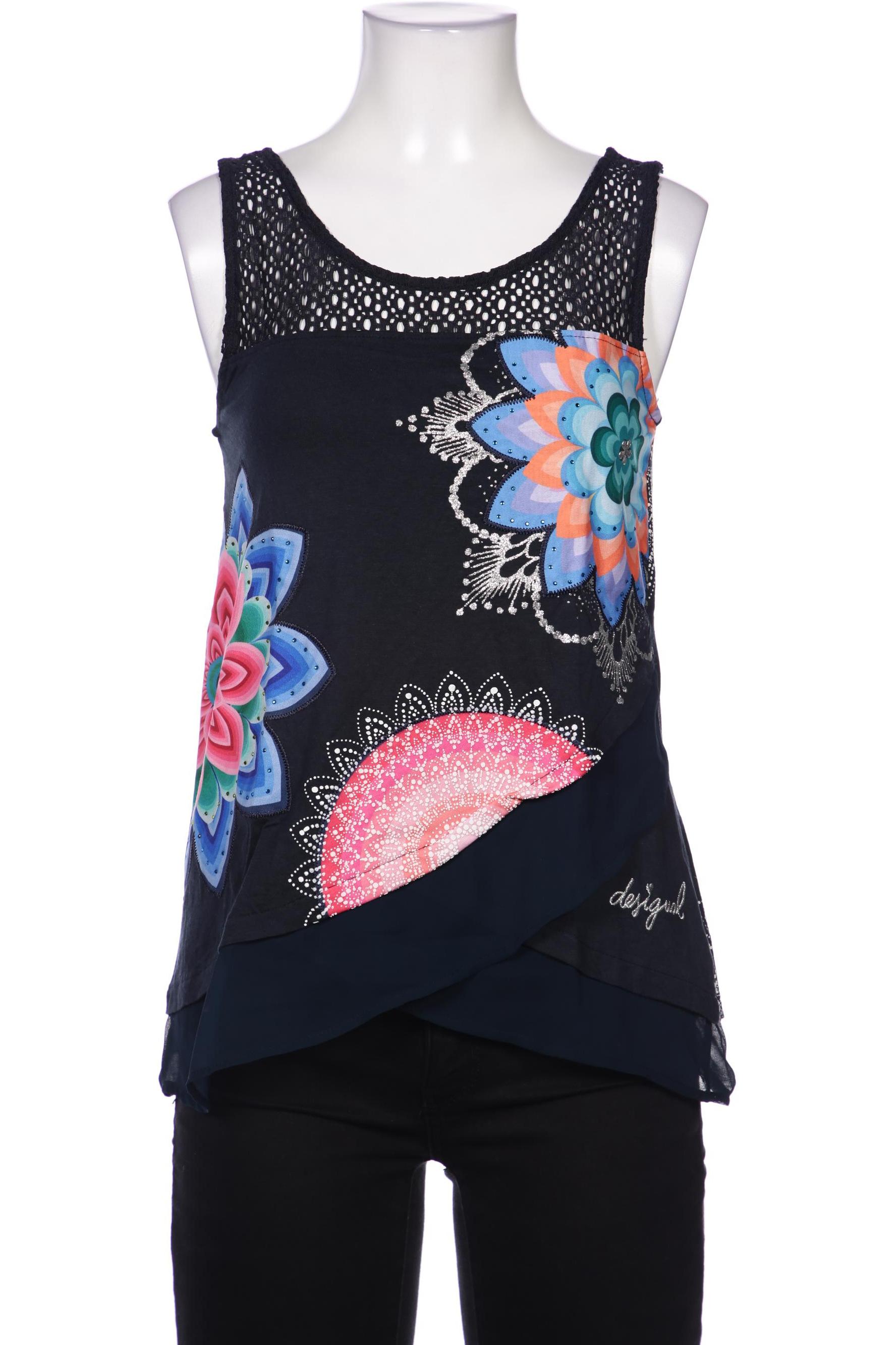 

Desigual Damen Top, marineblau, Gr. 34