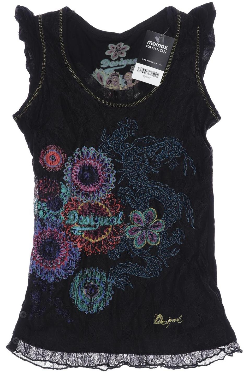 

Desigual Damen Top, schwarz, Gr. 38