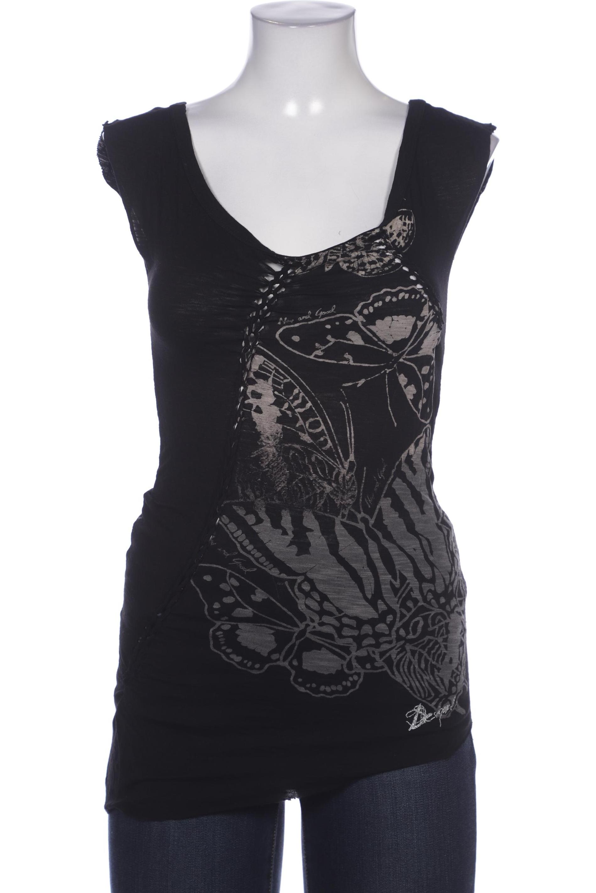 

Desigual Damen Top, schwarz, Gr. 38
