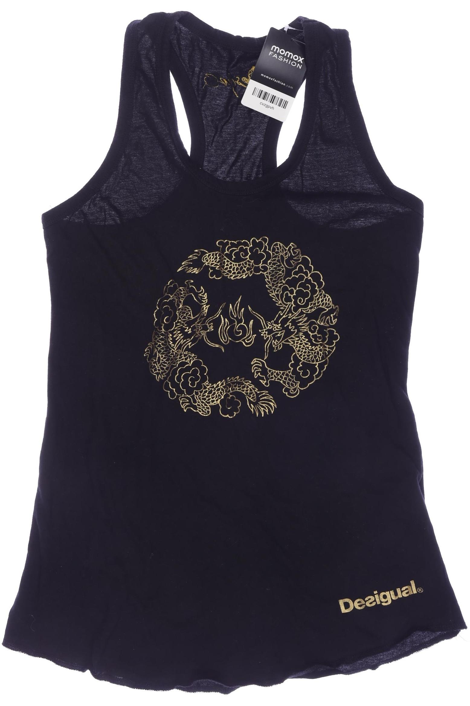 

Desigual Damen Top, schwarz, Gr. 38