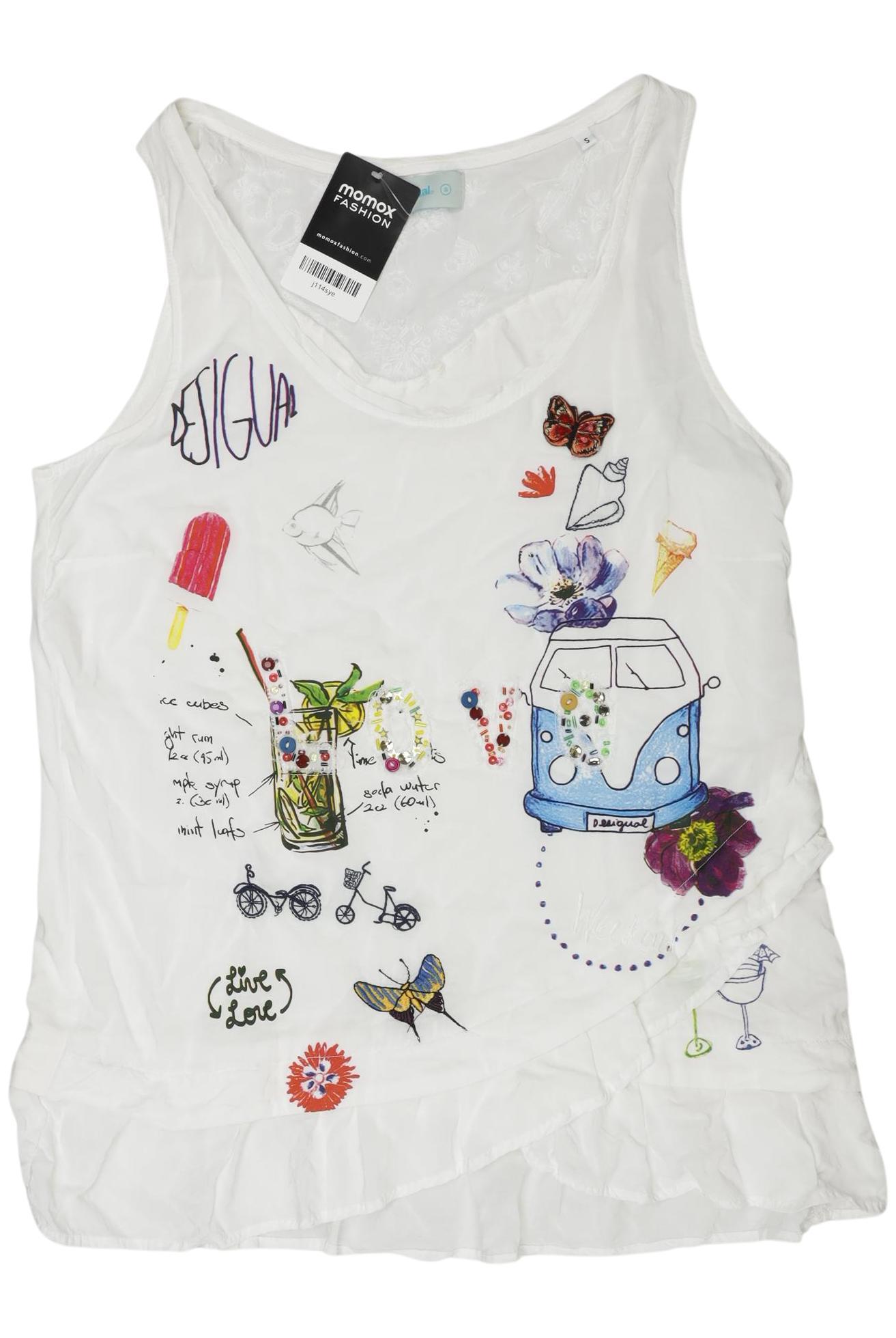 

Desigual Damen Top, weiß, Gr. 36