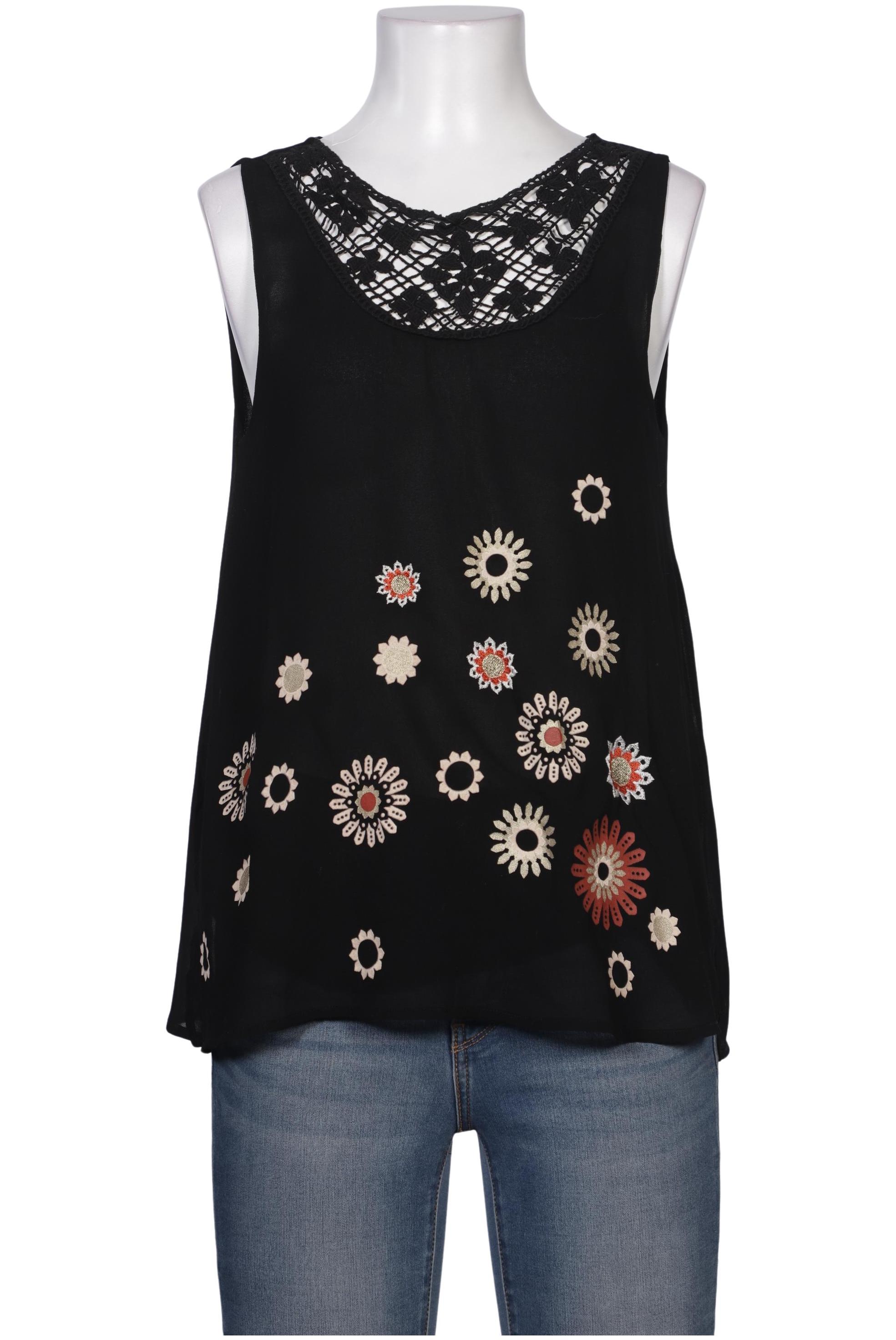

Desigual Damen Top, schwarz, Gr. 38