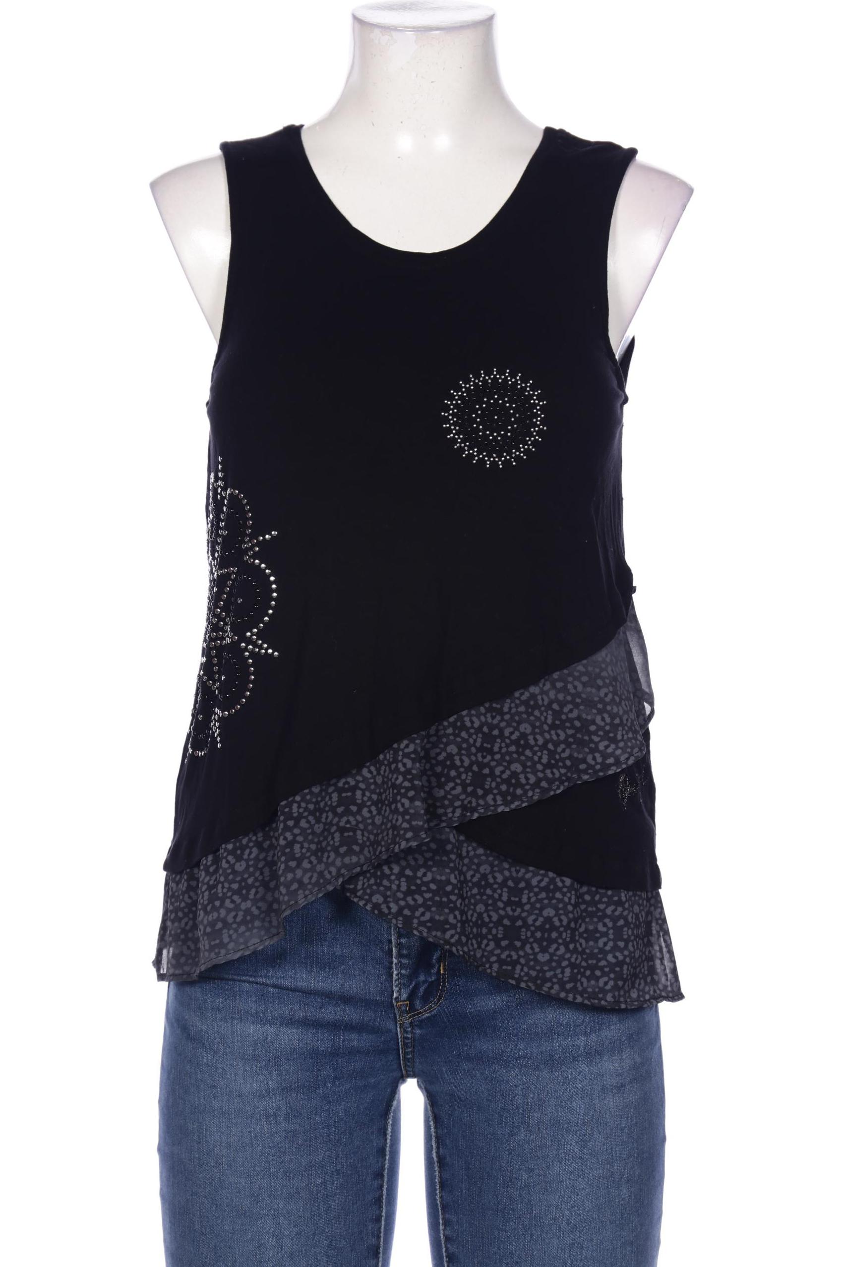 

Desigual Damen Top, schwarz, Gr. 38