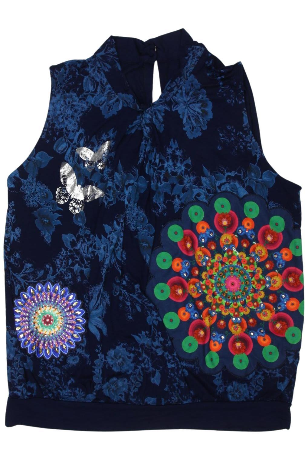 

Desigual Damen Top, marineblau, Gr. 44