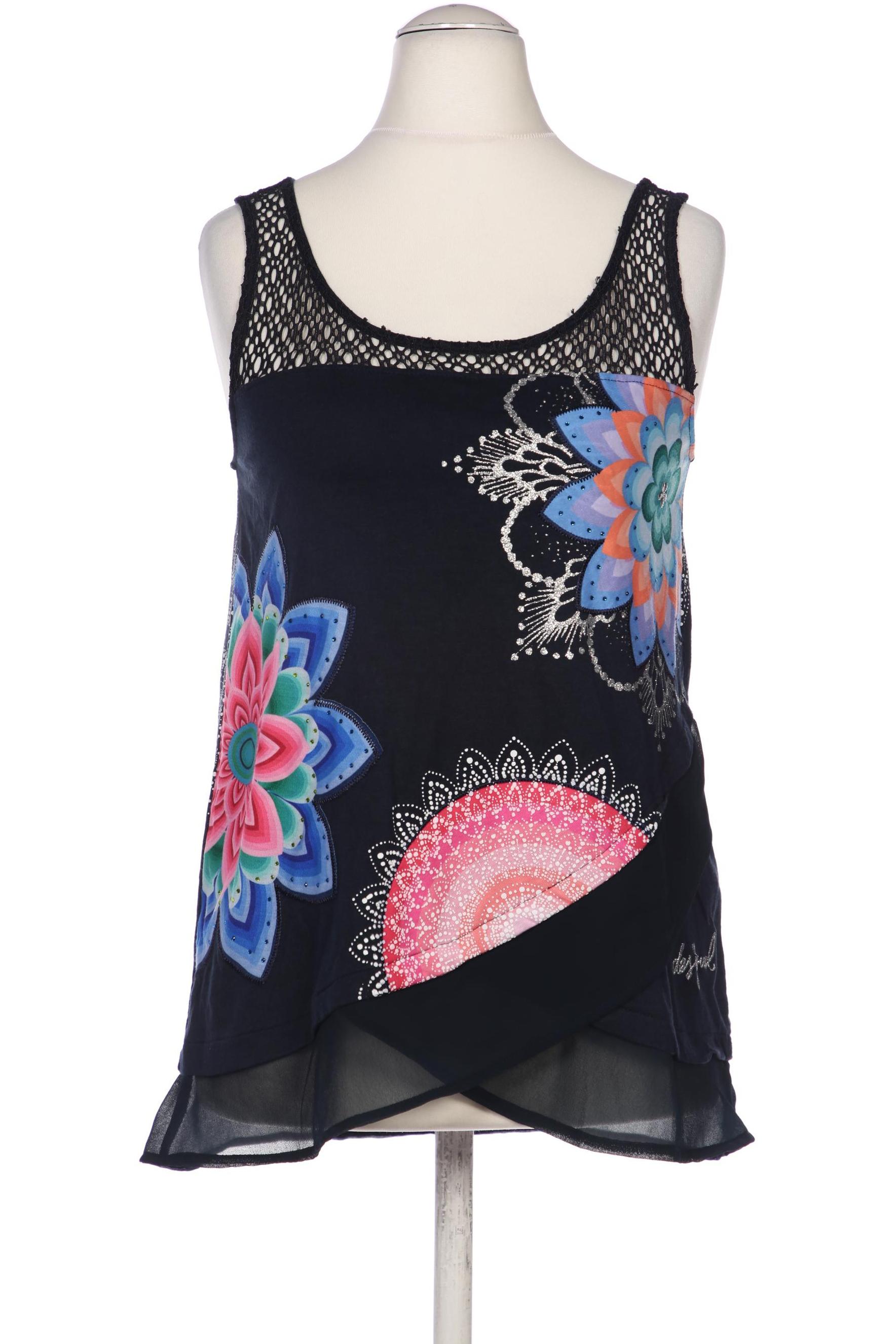 

Desigual Damen Top, marineblau, Gr. 36