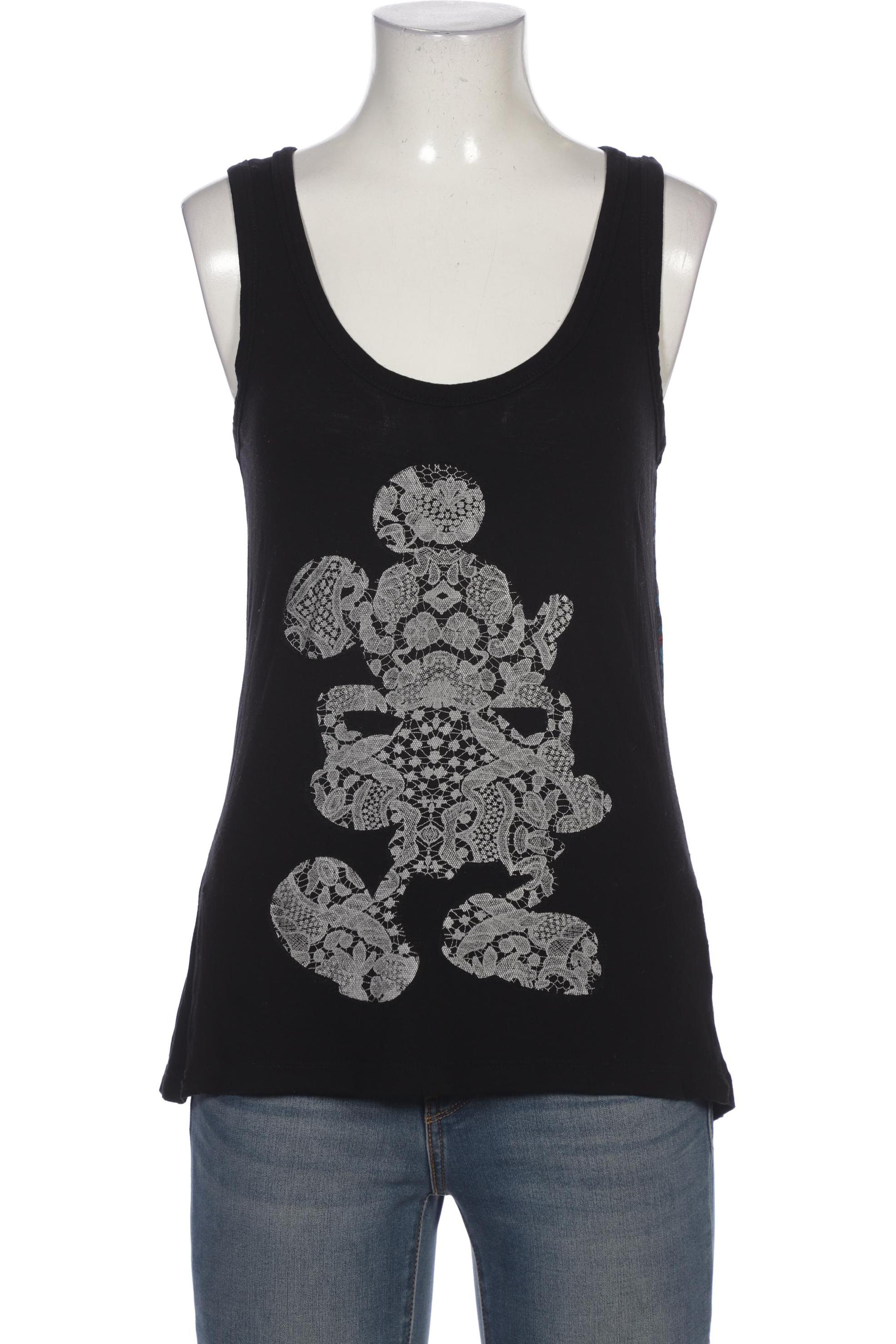 

Desigual Damen Top, schwarz, Gr. 38