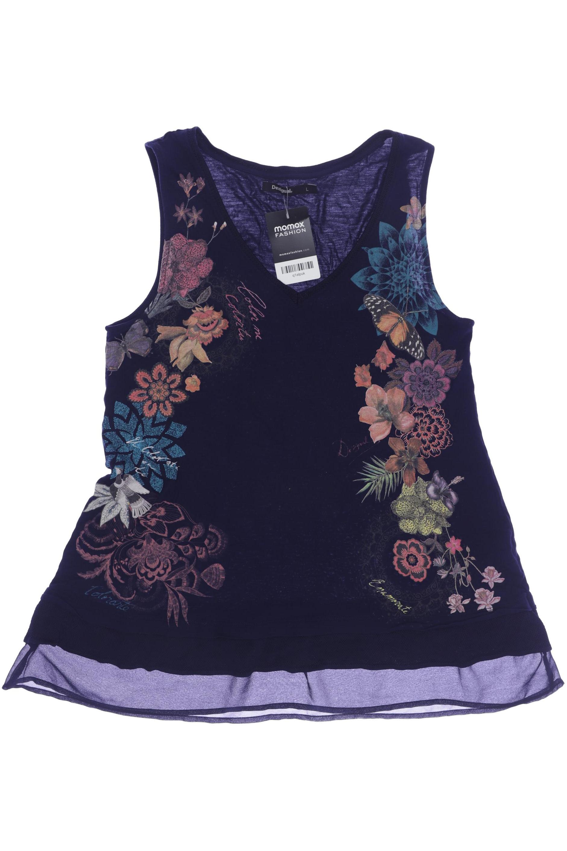 

Desigual Damen Top, marineblau, Gr. 42