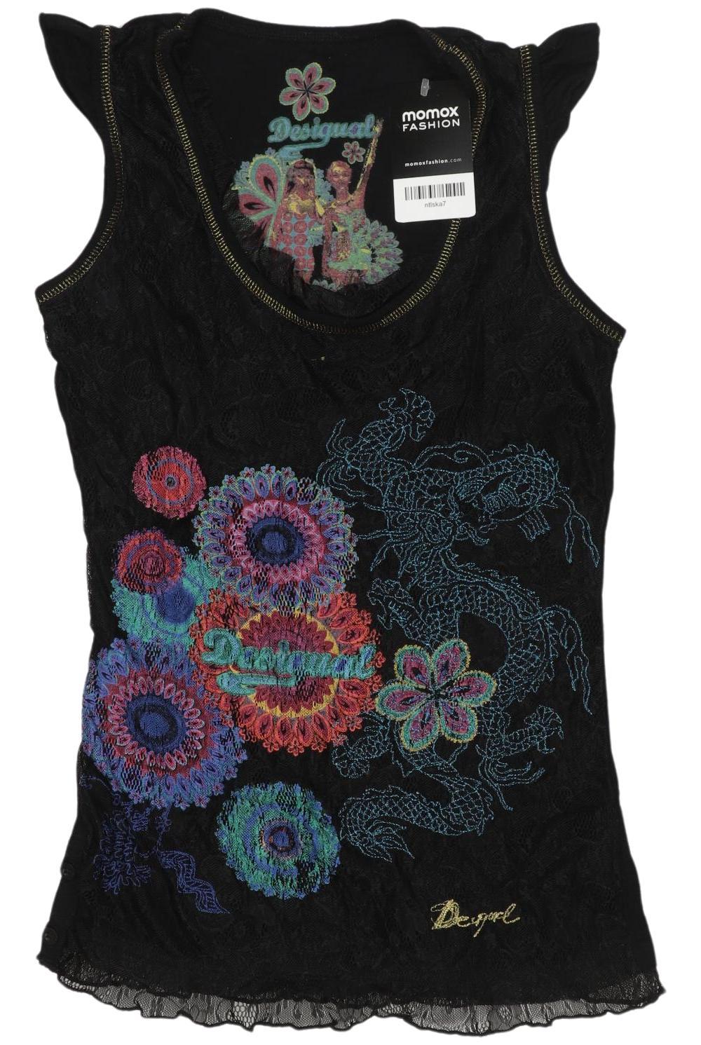 

Desigual Damen Top, schwarz, Gr. 38